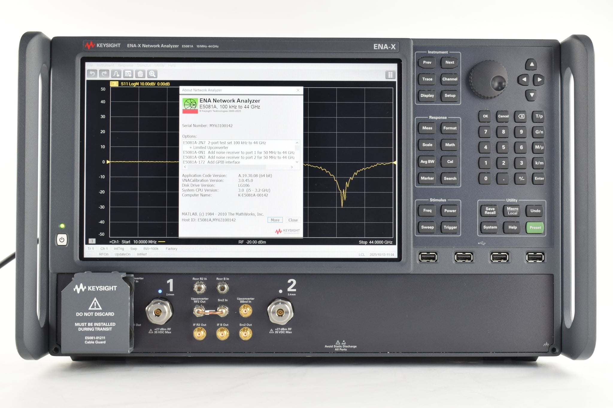 Keysight Used E5081A - Actual Instrument - Image 1