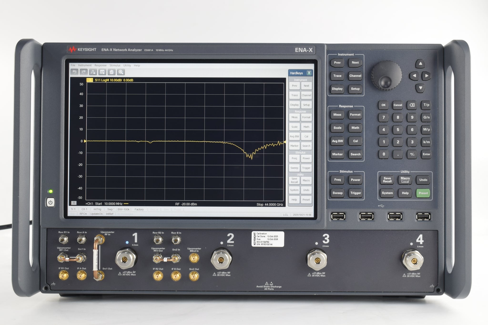 ENA-X Series Vector Network Analyzer Keysight Used E5081A - Actual Instrument - Image 7