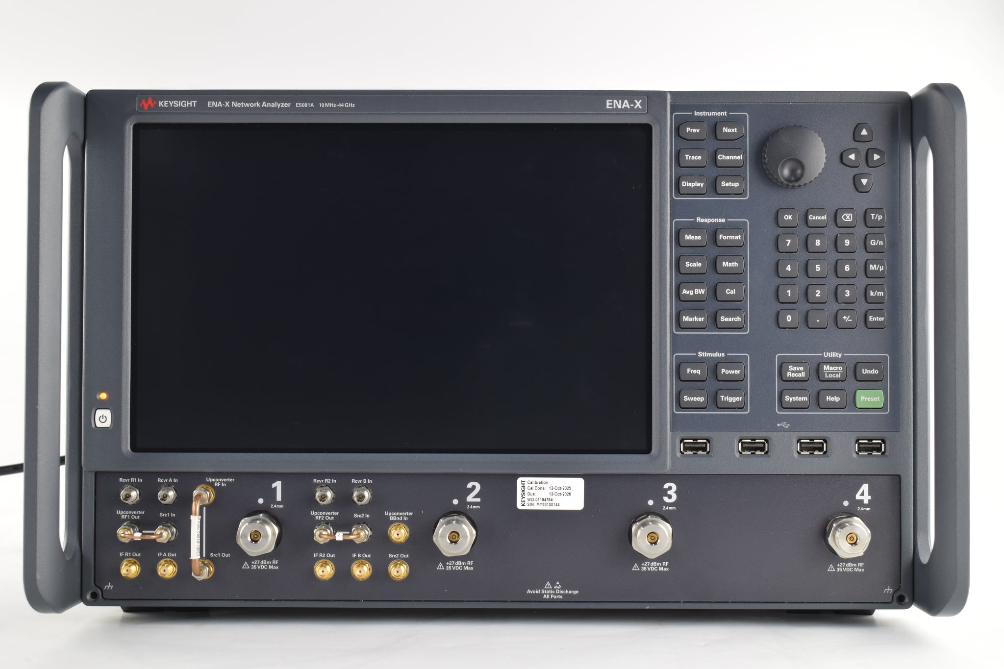 ENA-X Series Vector Network Analyzer Keysight Used E5081A - Actual Instrument - Image 8