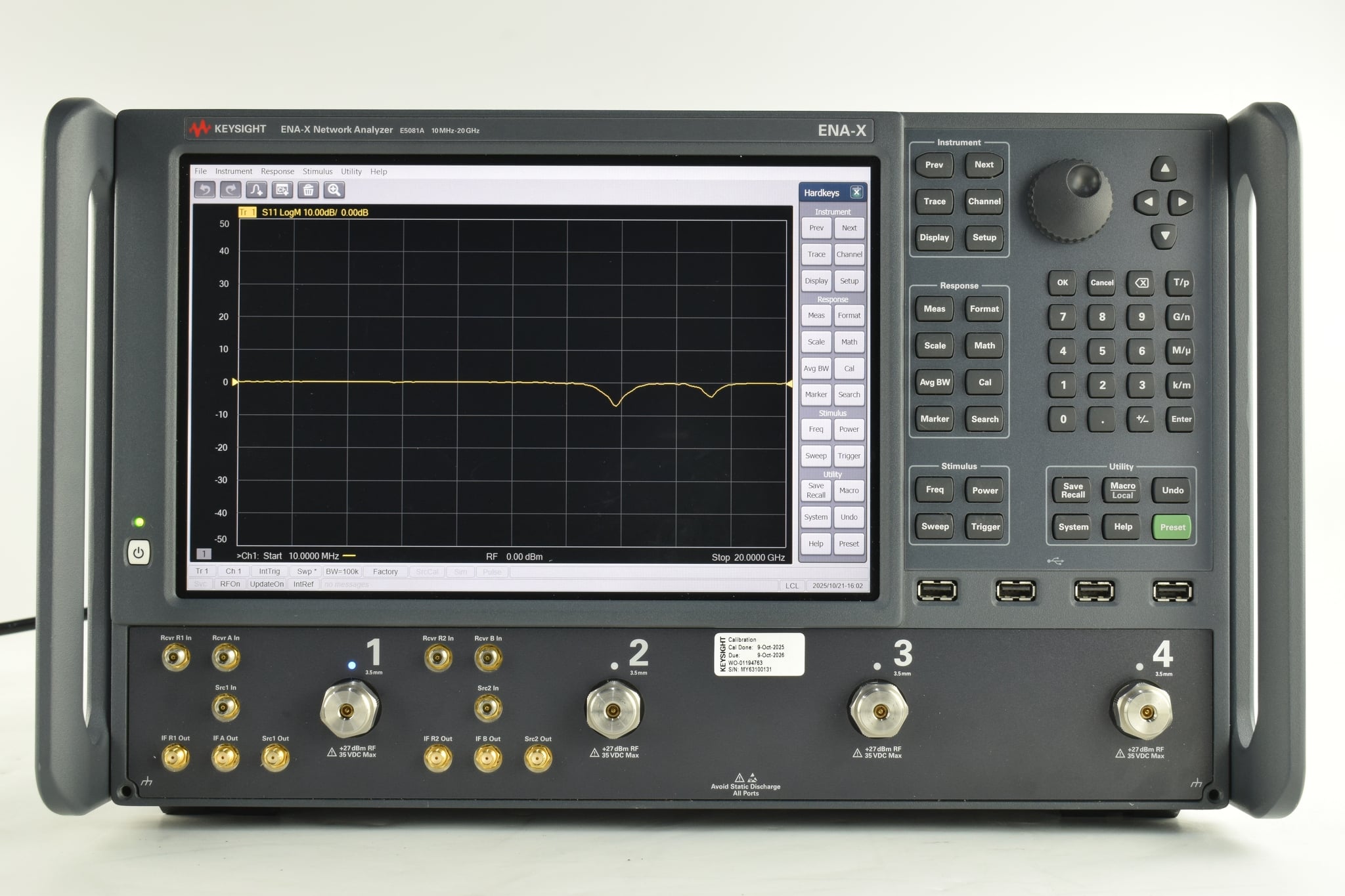 ENA-X Series Vector Network Analyzer Keysight Used E5081A - Actual Instrument - Image 1