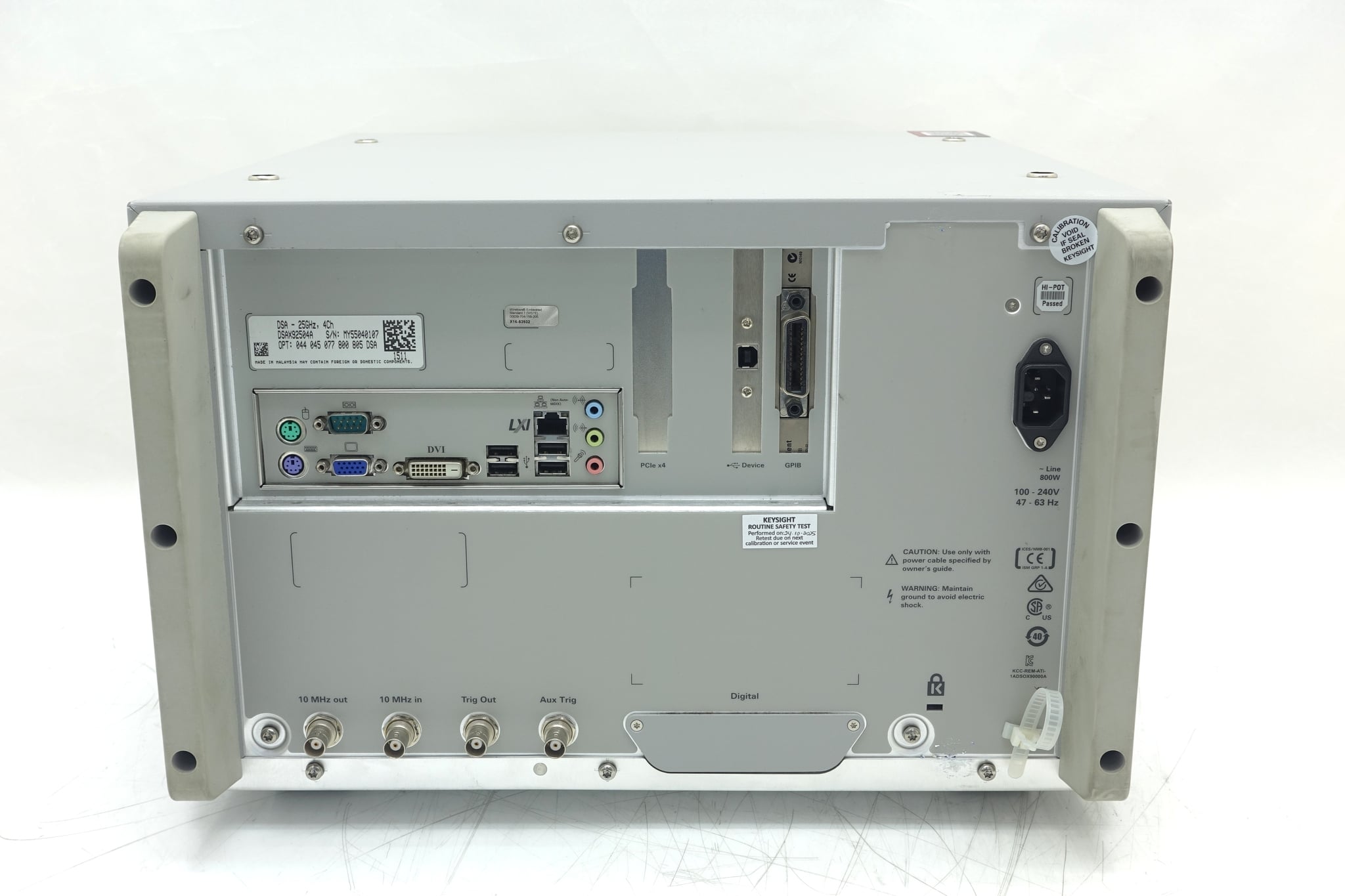 Infiniium High-Performance Oscilloscope / 25GHz / 80/40GSa/s / 4 Channels / 50M Keysight Used DSAX92504A - Actual Instrument - Image 4