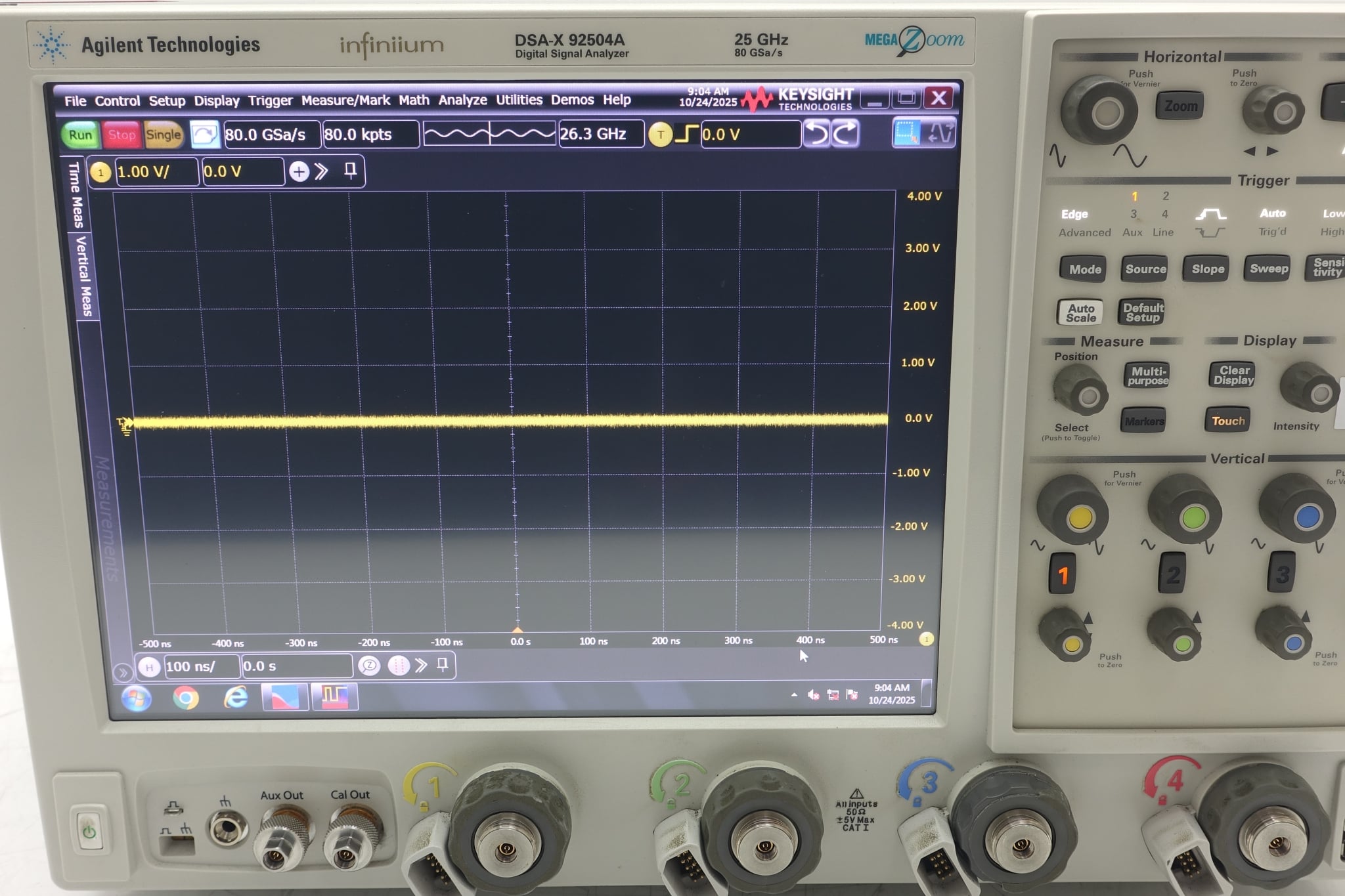 Infiniium High-Performance Oscilloscope / 25GHz / 80/40GSa/s / 4 Channels / 50M Keysight Used DSAX92504A - Actual Instrument - Image 13
