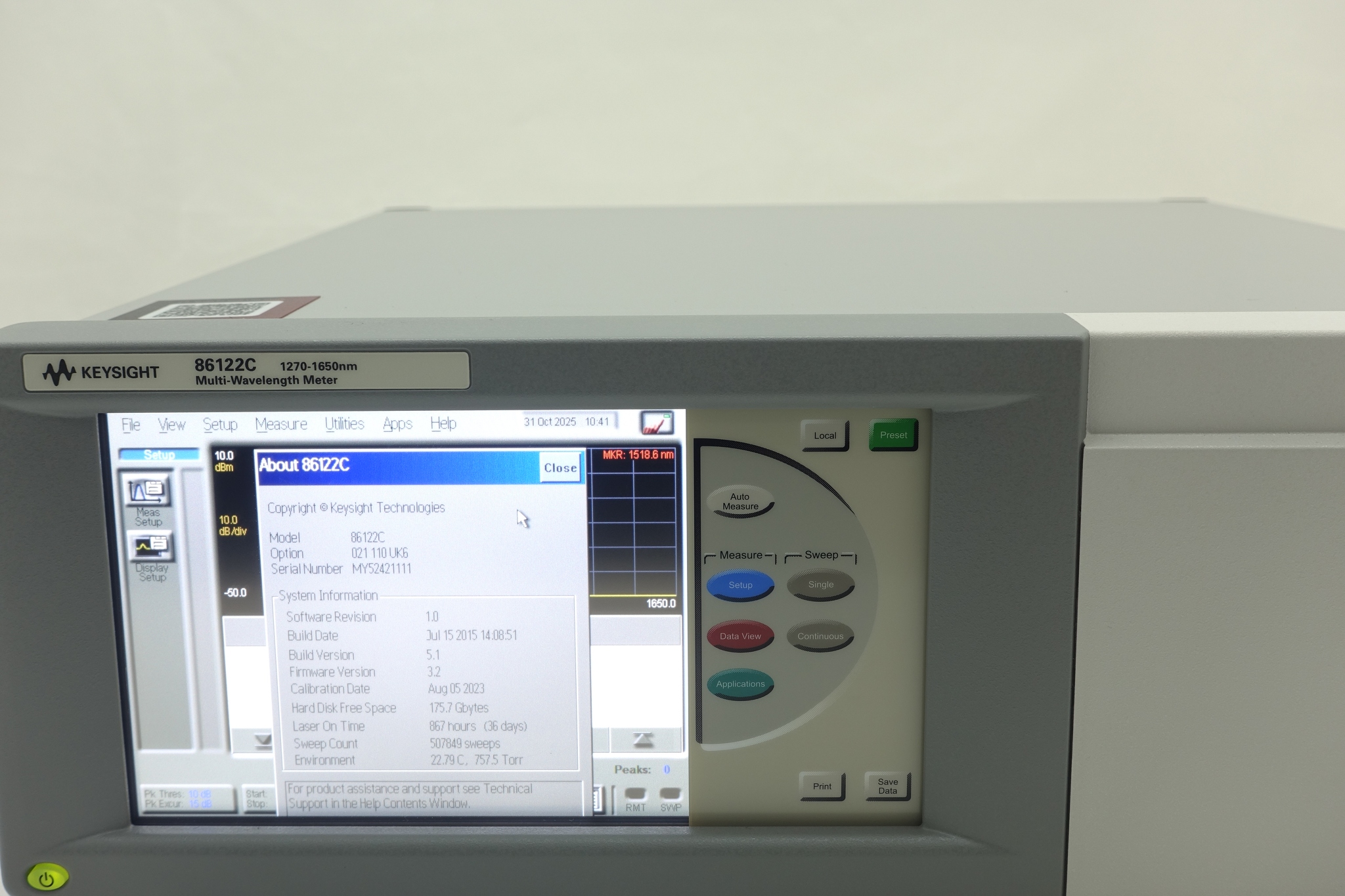 14C確認用ページ Optical Component Test - Used Keysight Equipment