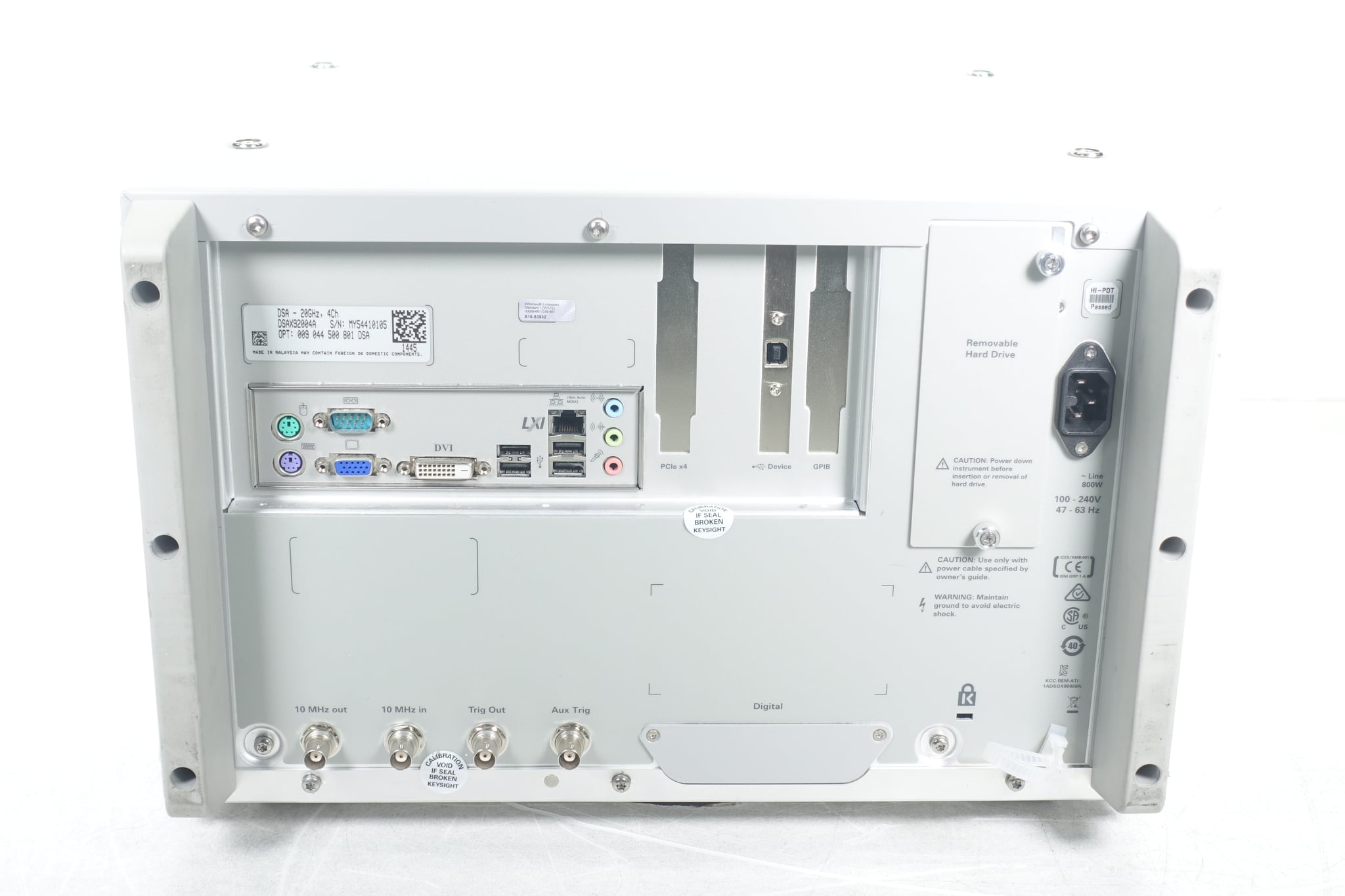 Infiniium High-Performance Oscilloscope / 20 GHz / 80/40 GSa/s / 4 Channels / 50M Keysight Used DSAX92004A - Actual Instrument - Image 5