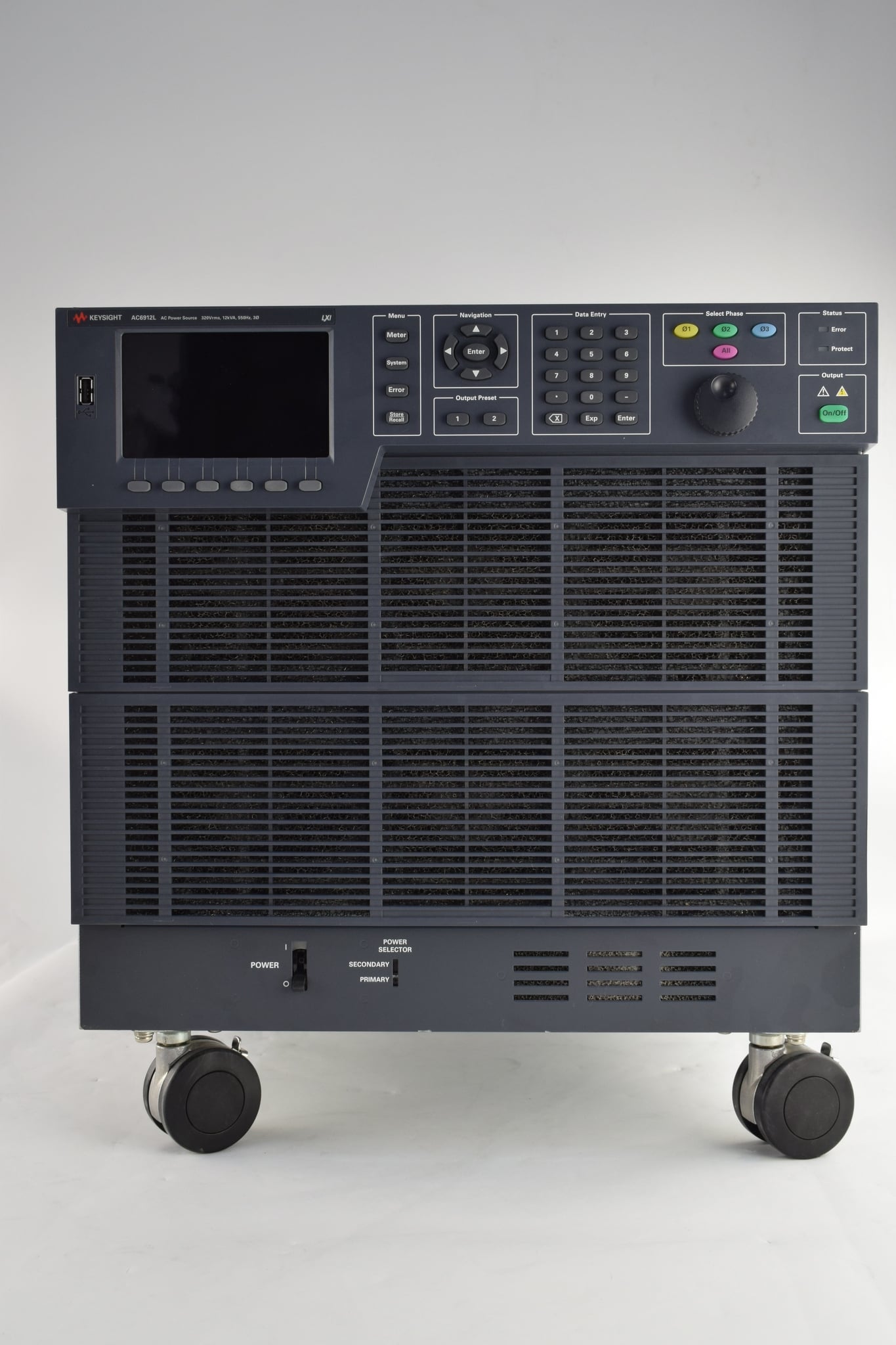 AC Power Source / 550Hz / 320Vrms / 12kVA / 3 Phase Keysight Used AC6912L - Actual Instrument - Image 1