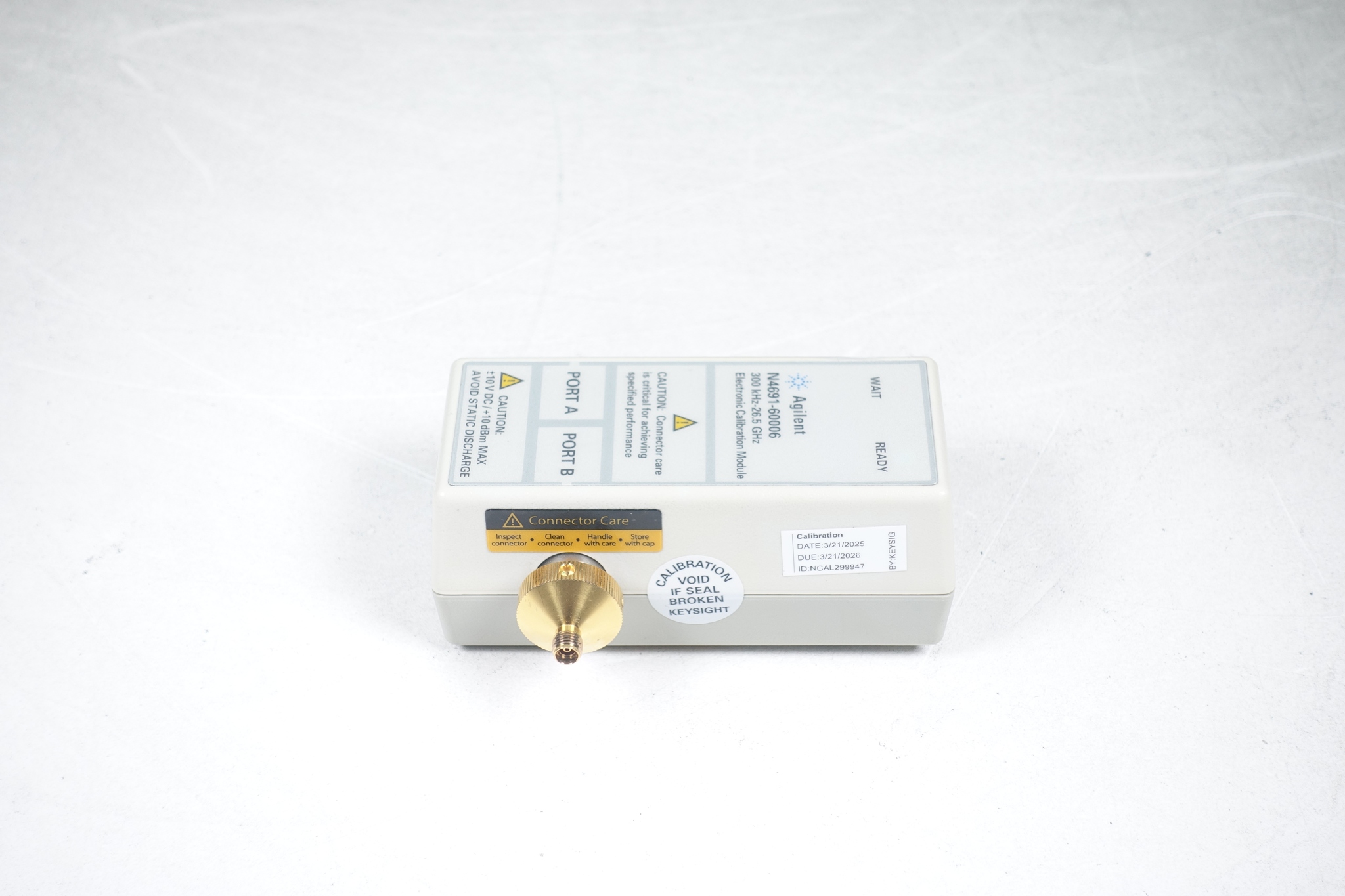 Both Connectors Female Keysight Used N4691B-00F - Actual Instrument - Image 1