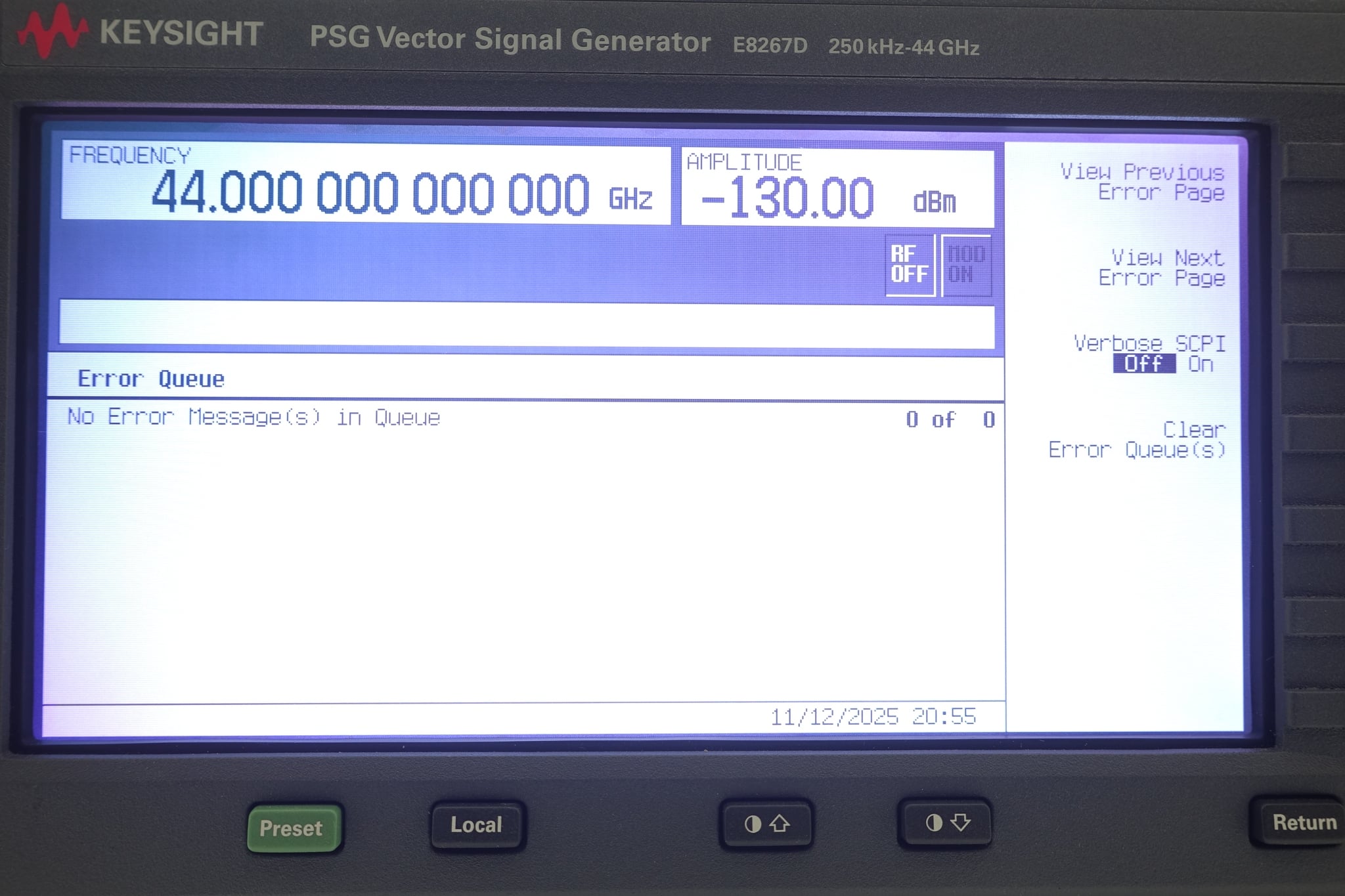 250 kHz to 44 GHz Keysight Used E8267D-544 - Actual Instrument - Image 8
