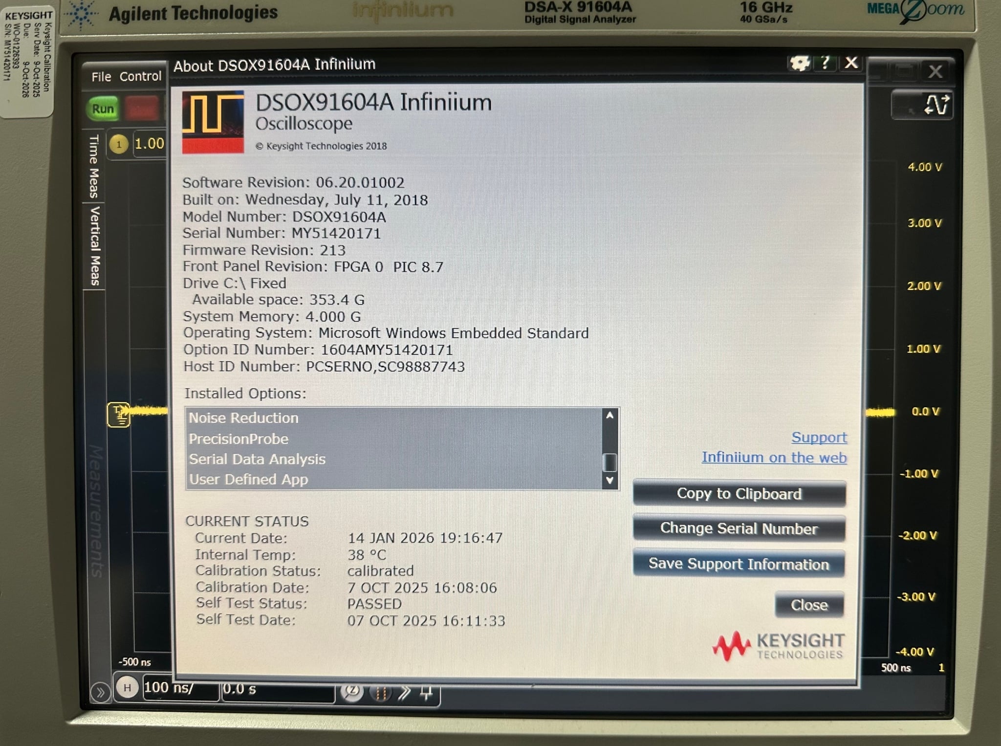 Keysight Used DSAX91604A - Actual Instrument - Image 11