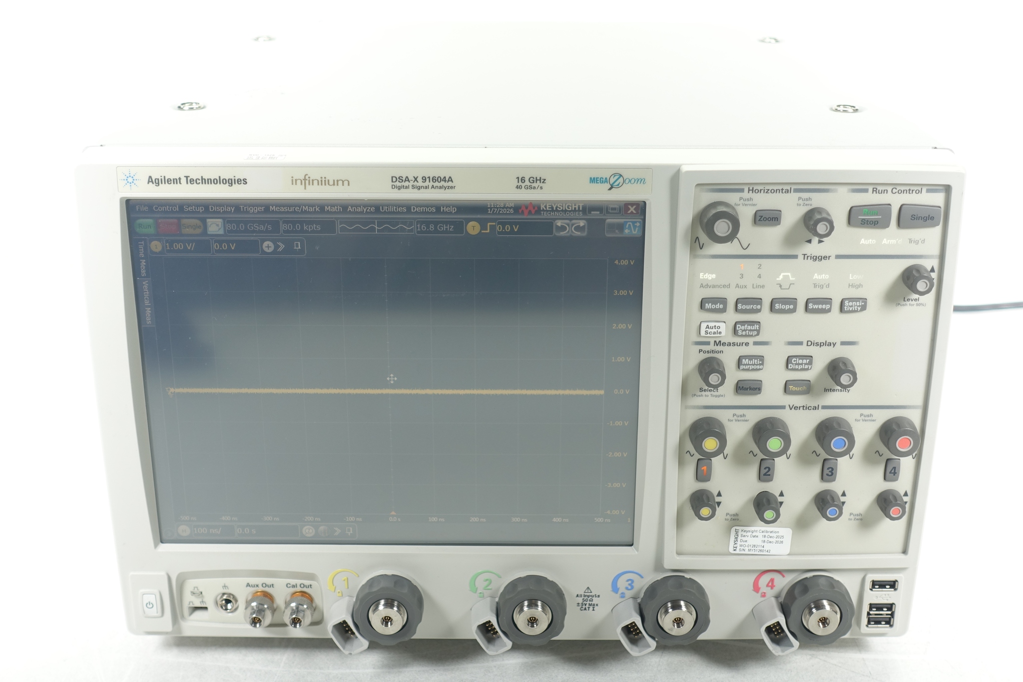 Keysight Used DSAX91604A - Actual Instrument - Image 1