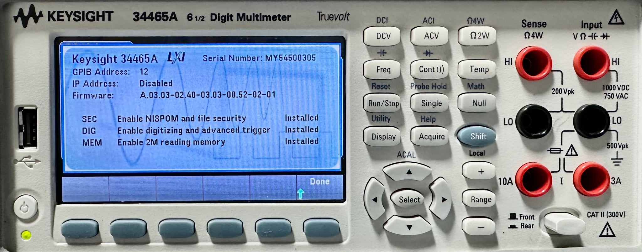 Keysight Used 34465A - Actual Instrument - Image 11