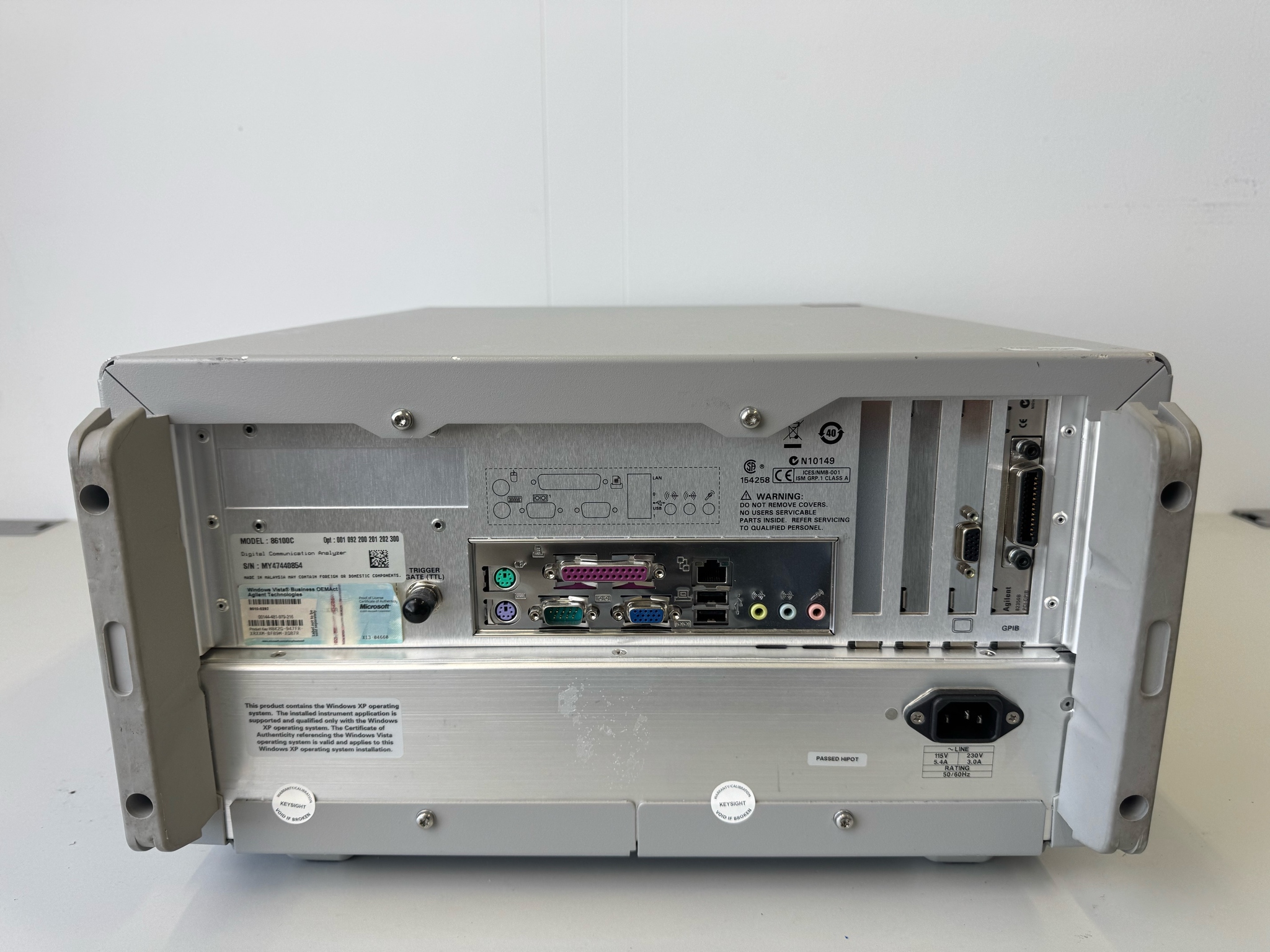 Infiniium DCA-J Wideband Oscilloscope Mainframe Keysight Used 86100C - Actual Instrument - Image 4