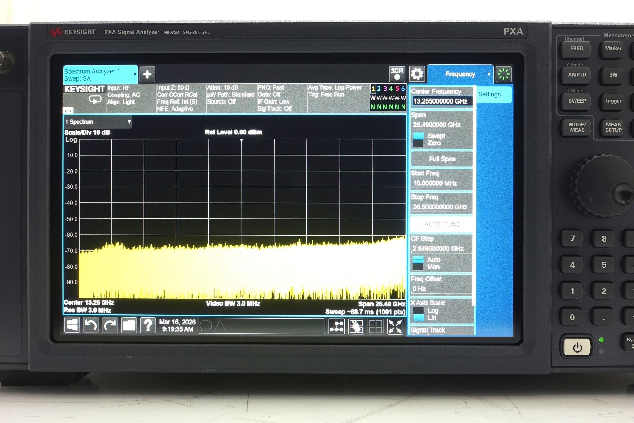 2 Hz to 26.5 GHz Keysight Used N9032B-526 - Actual Instrument - Image 6