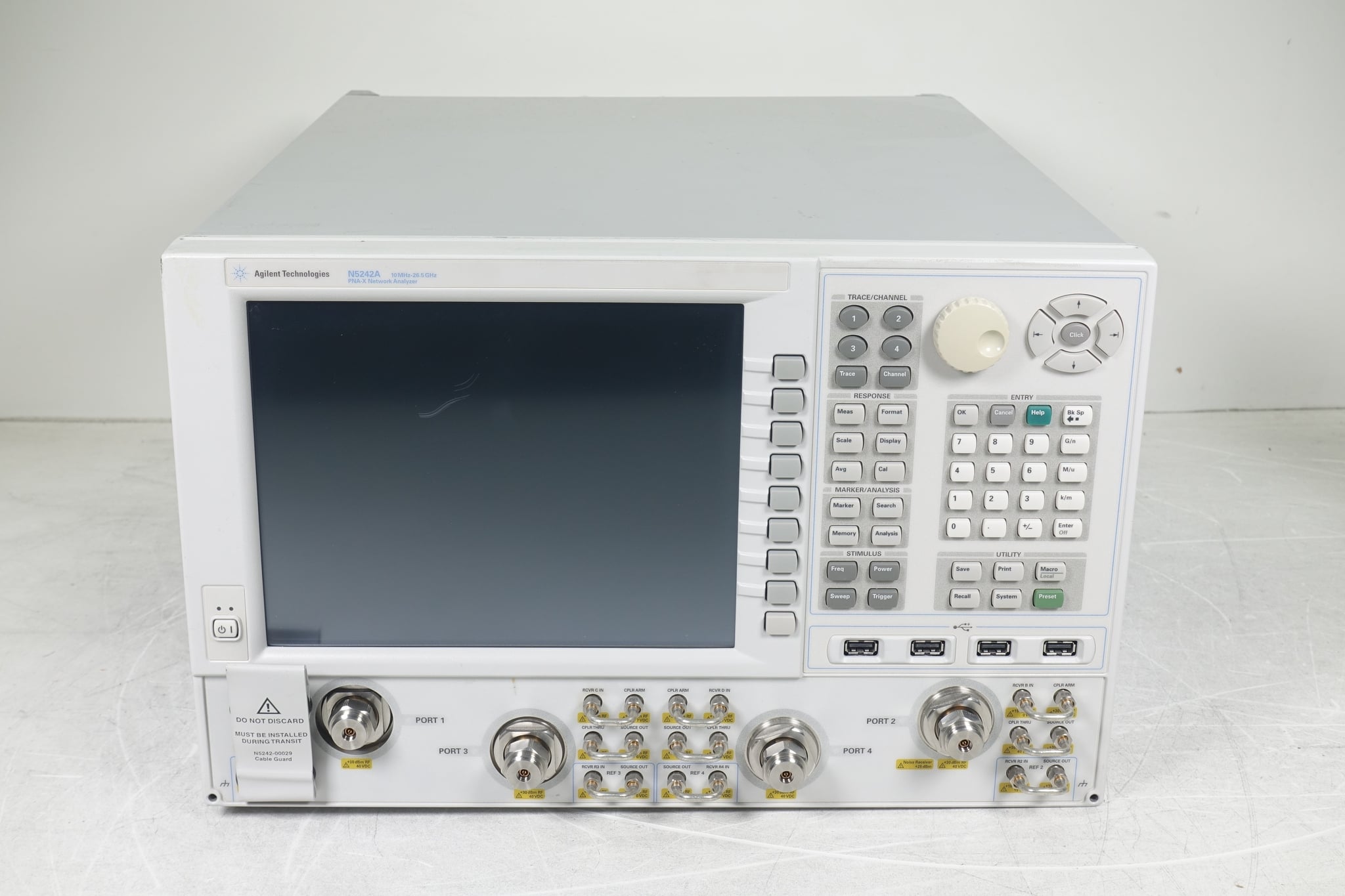4-port / Configurable Test Set / Internal Second Source Keysight Used N5242A-400 - Actual Instrument - Image 3
