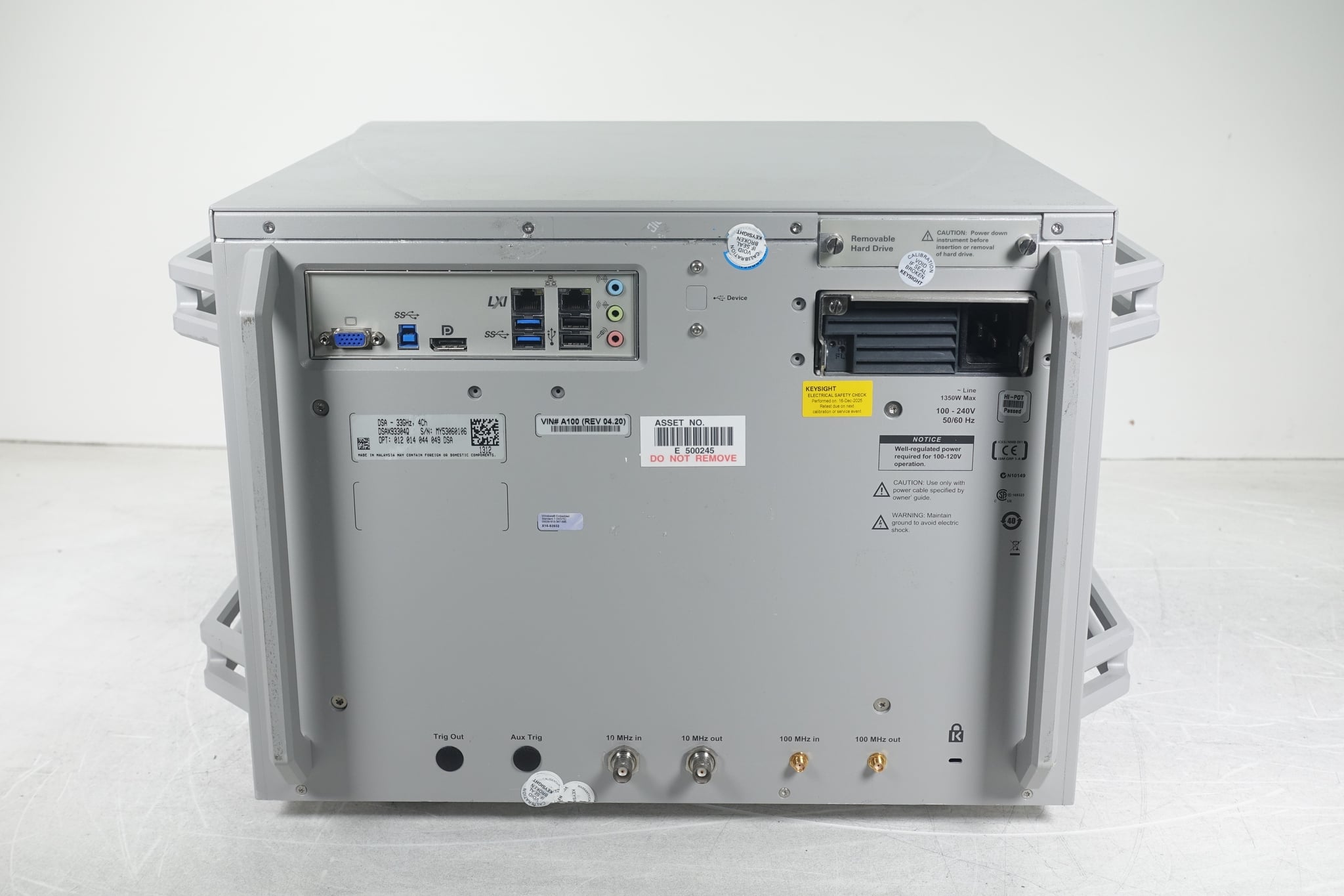 Infiniium High-Performance Oscilloscope / 33 GHz / 80 GSa/S / 4 Channel / 50 M Keysight Used DSAX93304Q - Actual Instrument - Image 5