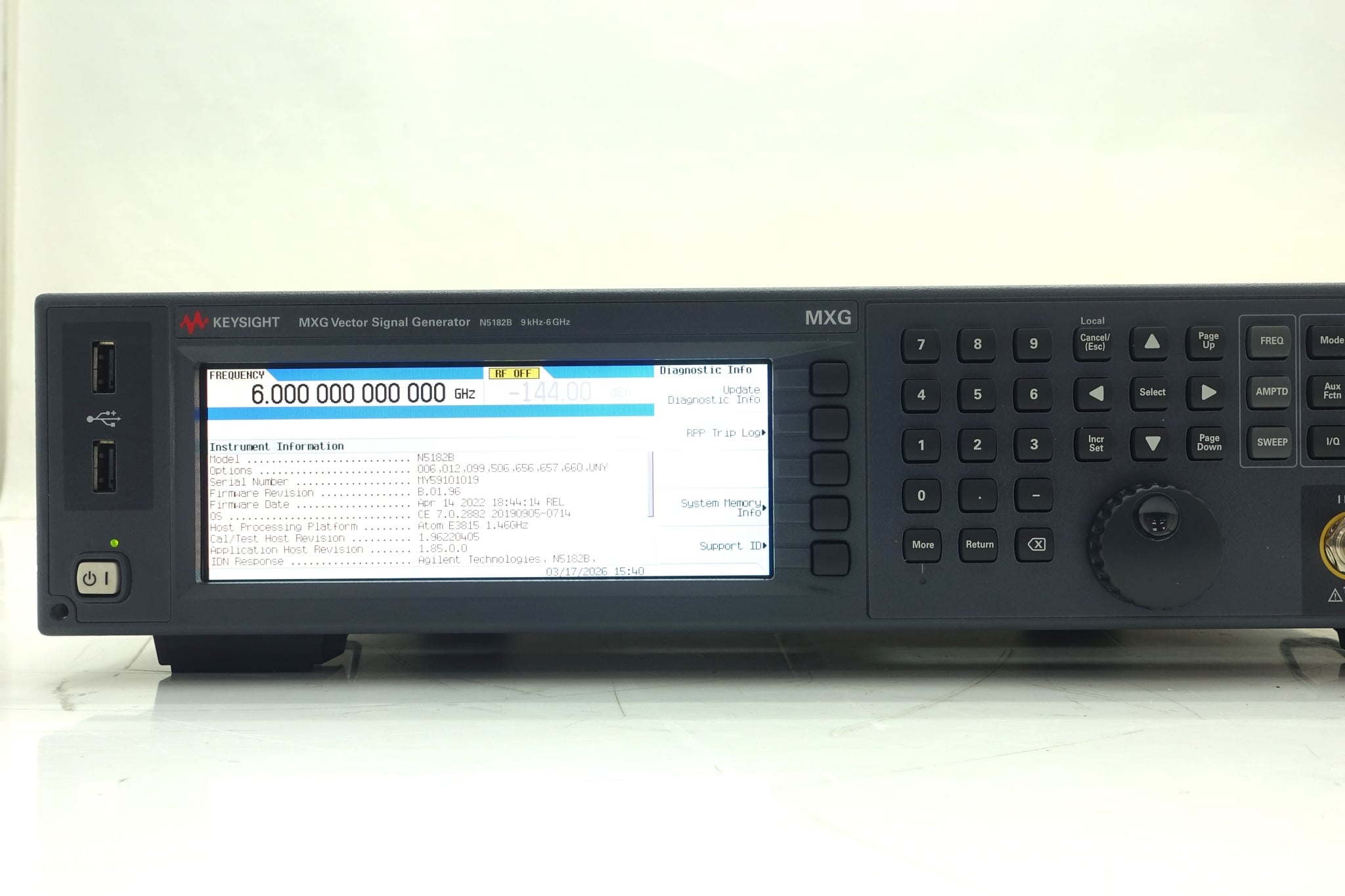 9 kHz to 6 GHz Keysight Used N5182B-506 - Actual Instrument - Image 10