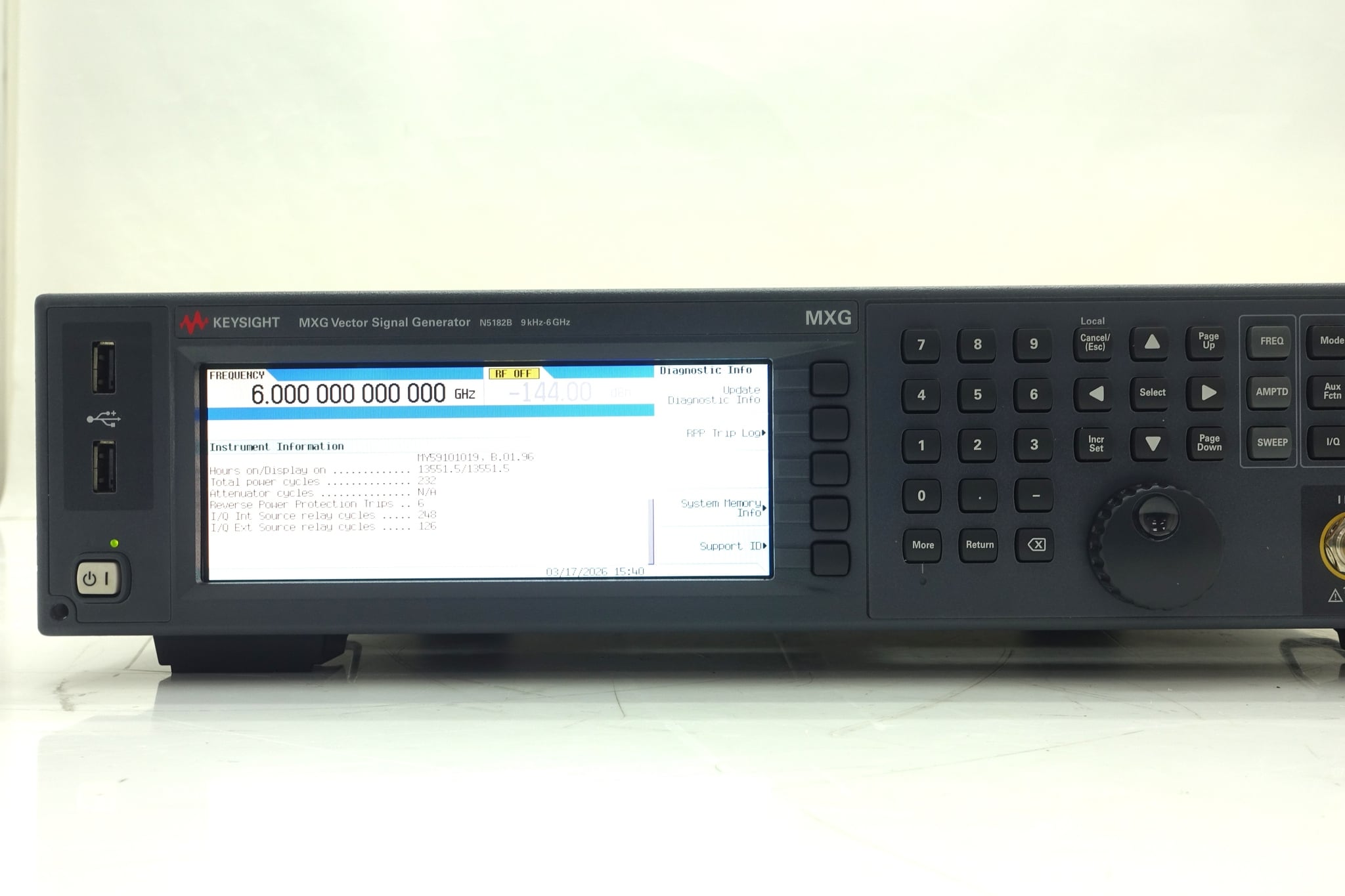 9 kHz to 6 GHz Keysight Used N5182B-506 - Actual Instrument - Image 11