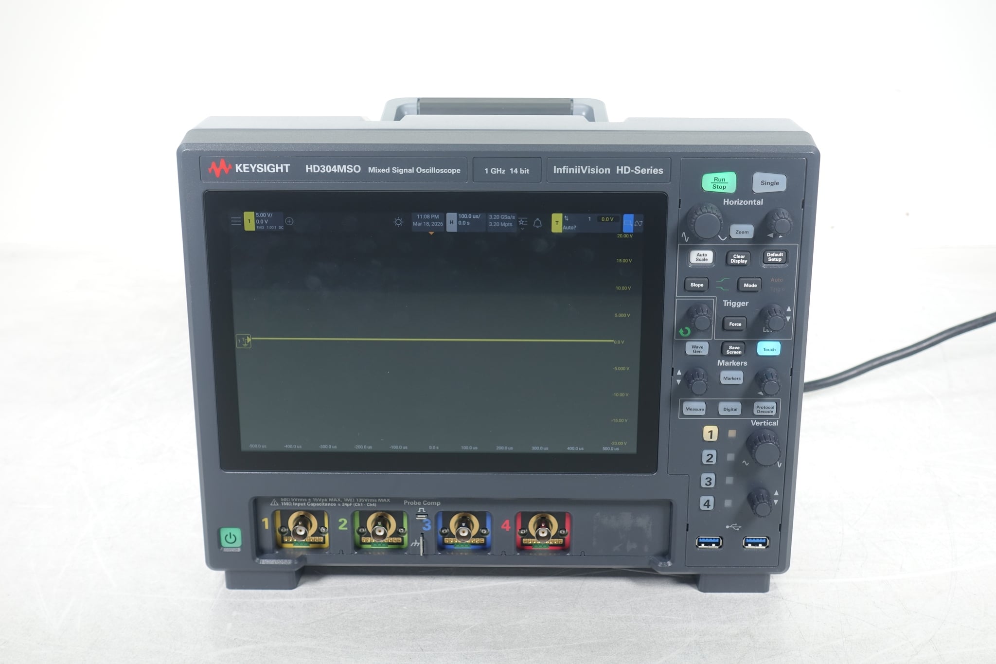InfiniiVision 300 HD-Series Mixed Signal Oscilloscope, 4+16 Channel Keysight Used HD304MSO - Actual Instrument - Image 1