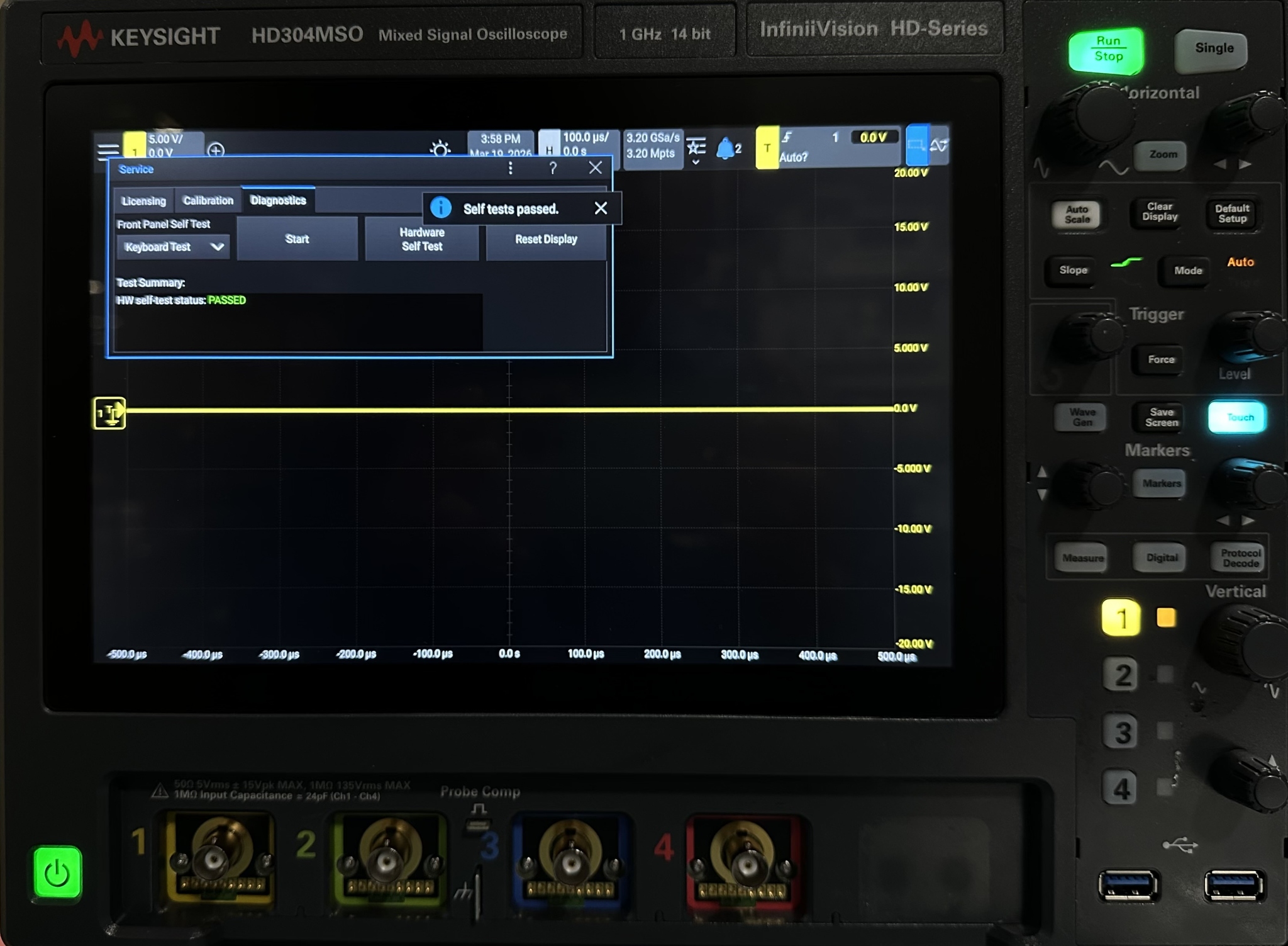 InfiniiVision 300 HD-Series Mixed Signal Oscilloscope, 4+16 Channel Keysight Used HD304MSO - Actual Instrument - Image 11