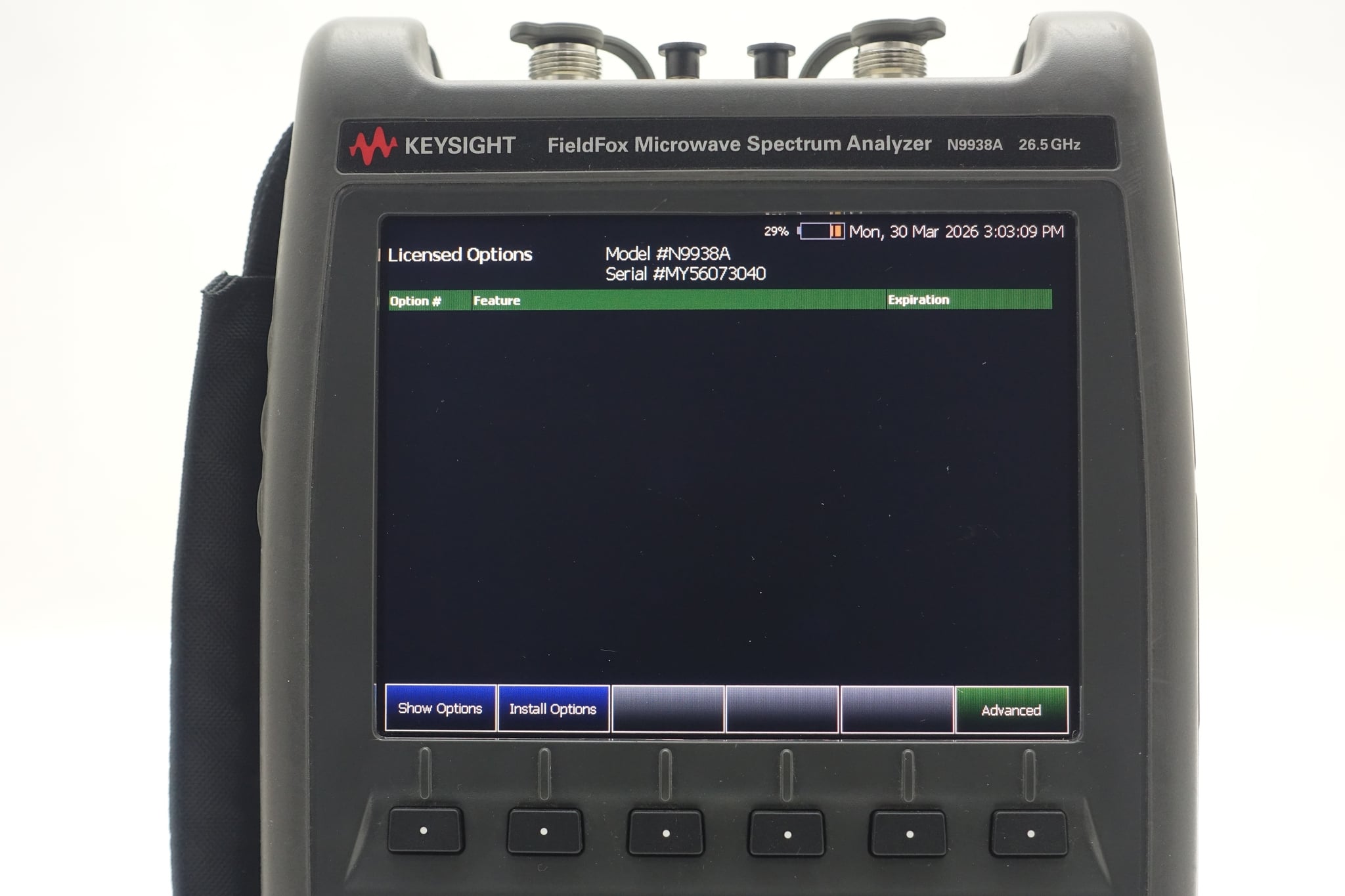 FieldFox Handheld Microwave Spectrum Analyzer / 100 kHz to 26.5 GHz Keysight Used N9938A - Actual Instrument - Image 12