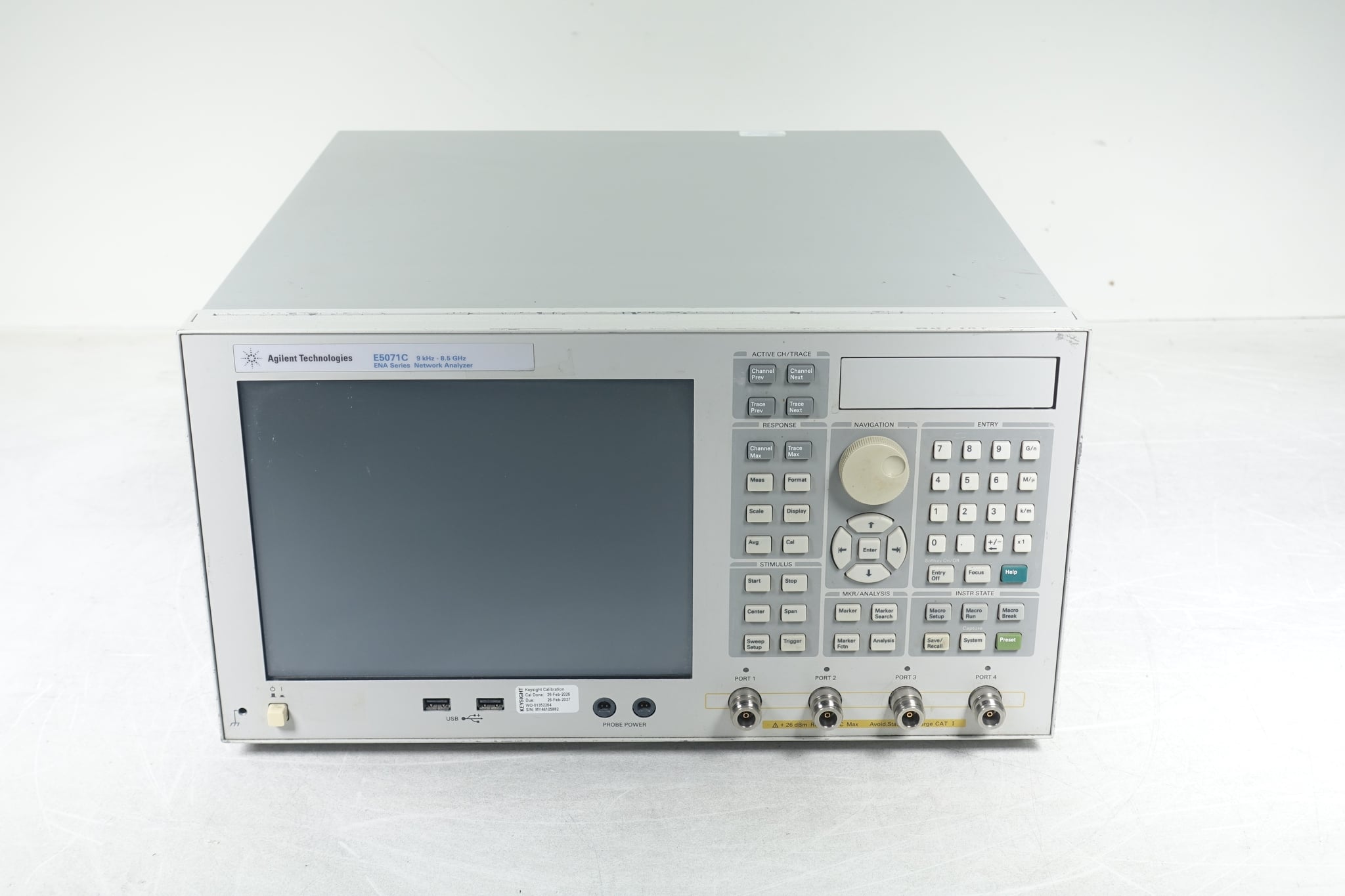 Keysight Used E5071C-480 - Actual Instrument - Image 2