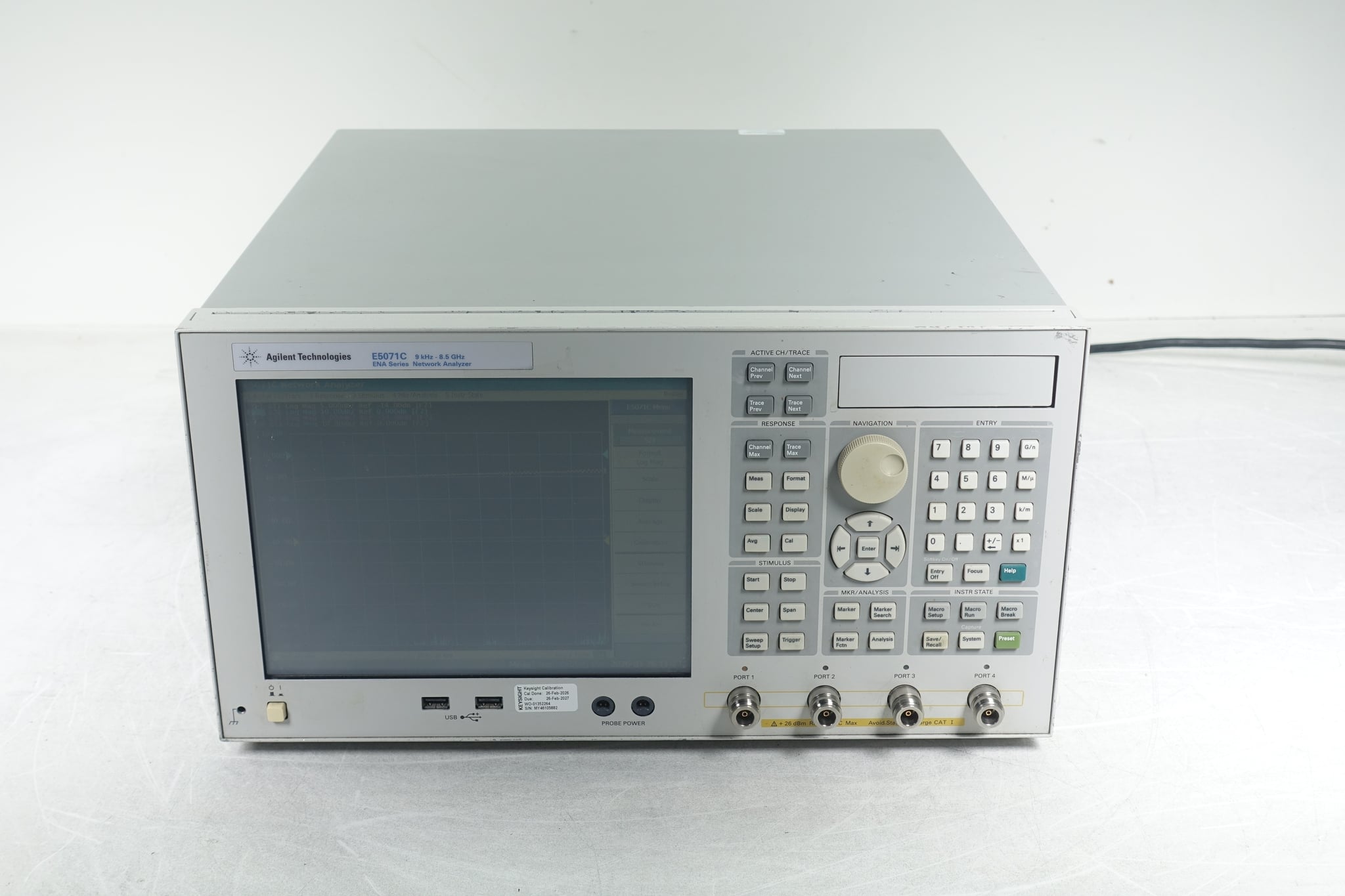 Keysight Used E5071C-480 - Actual Instrument - Image 1