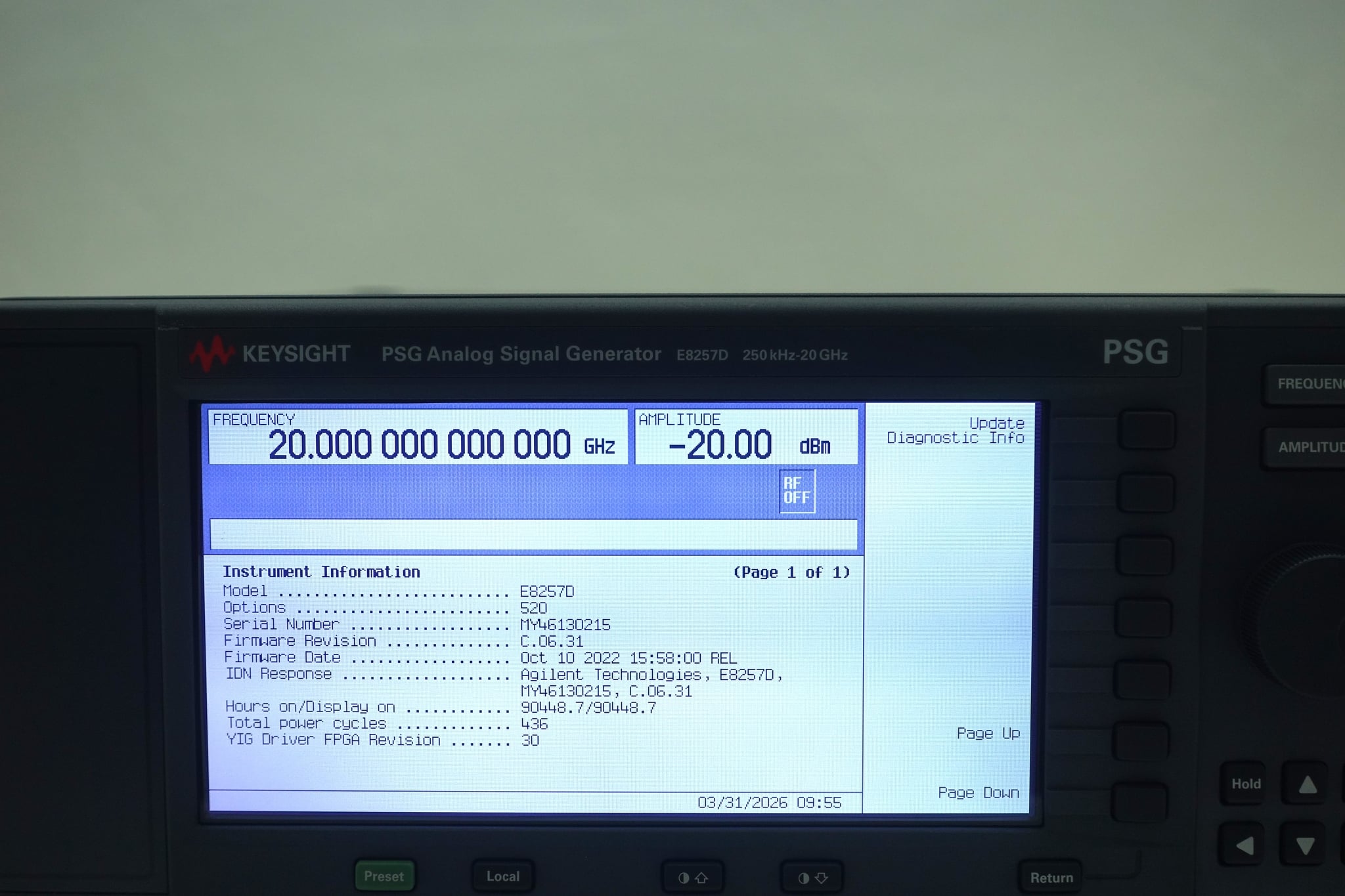 Keysight Used E8257D-520 - Actual Instrument - Image 9