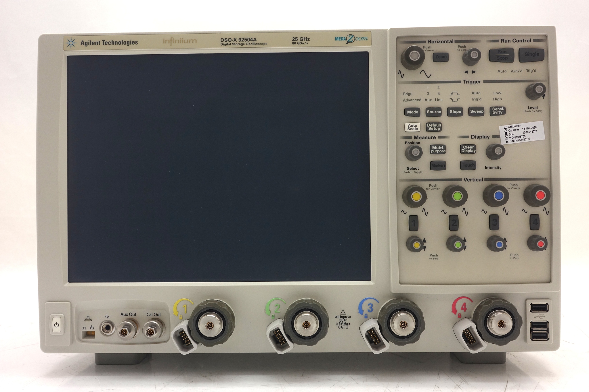 Keysight Used DSOX92504A - Actual Instrument - Image 1