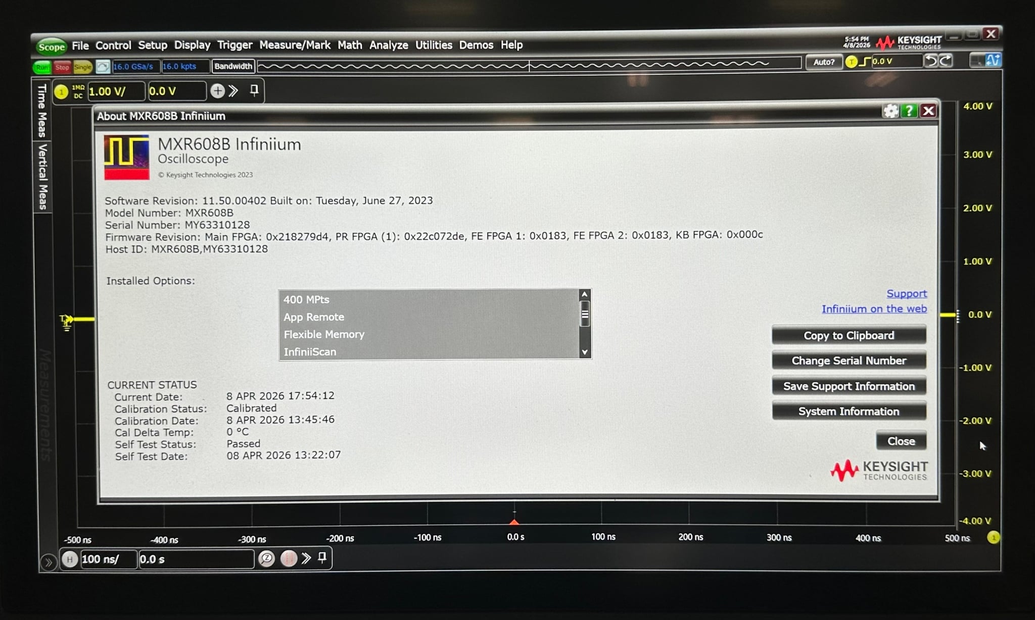 Keysight Used MXR608B - Actual Instrument - Image 8