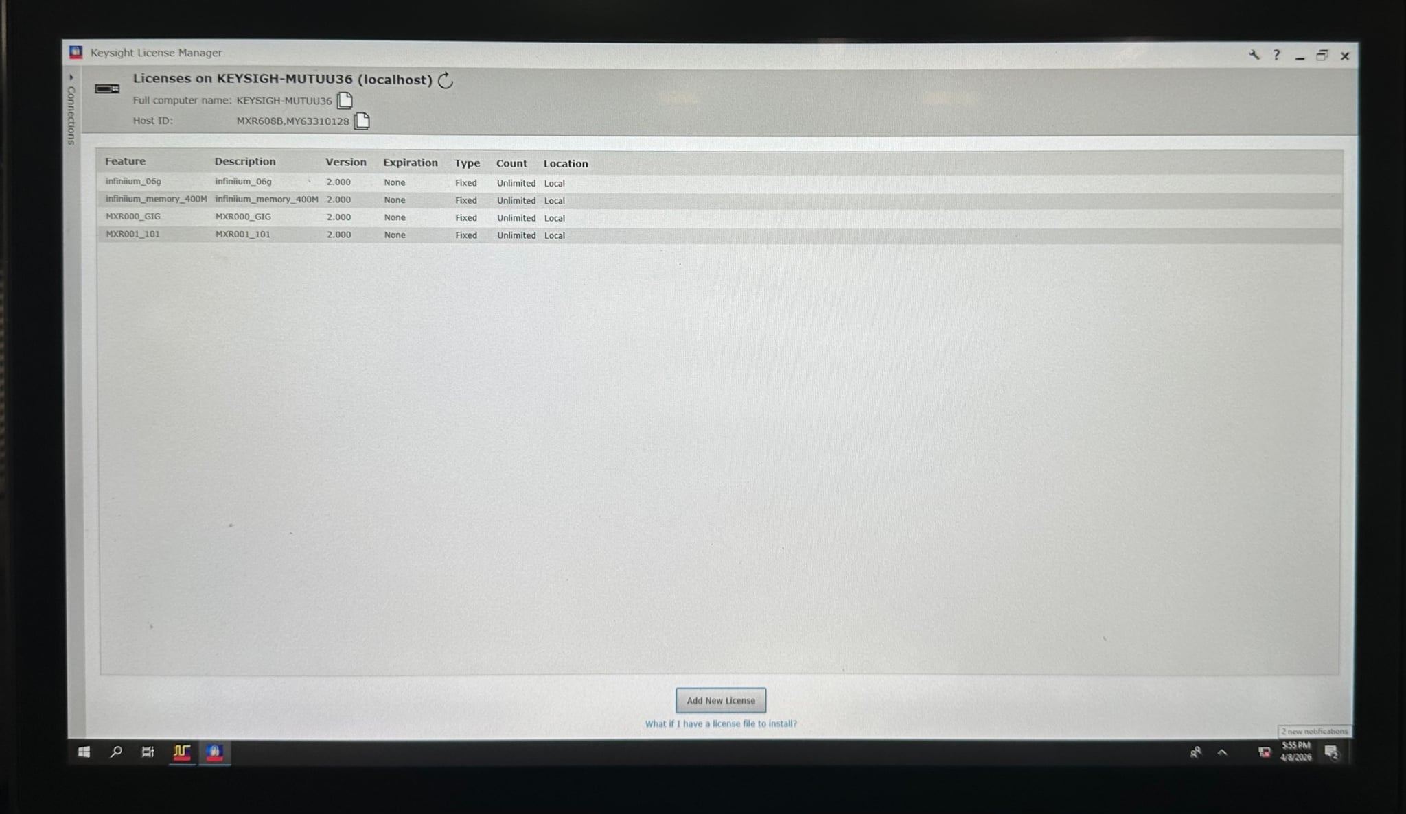 Keysight Used MXR608B - Actual Instrument - Image 10
