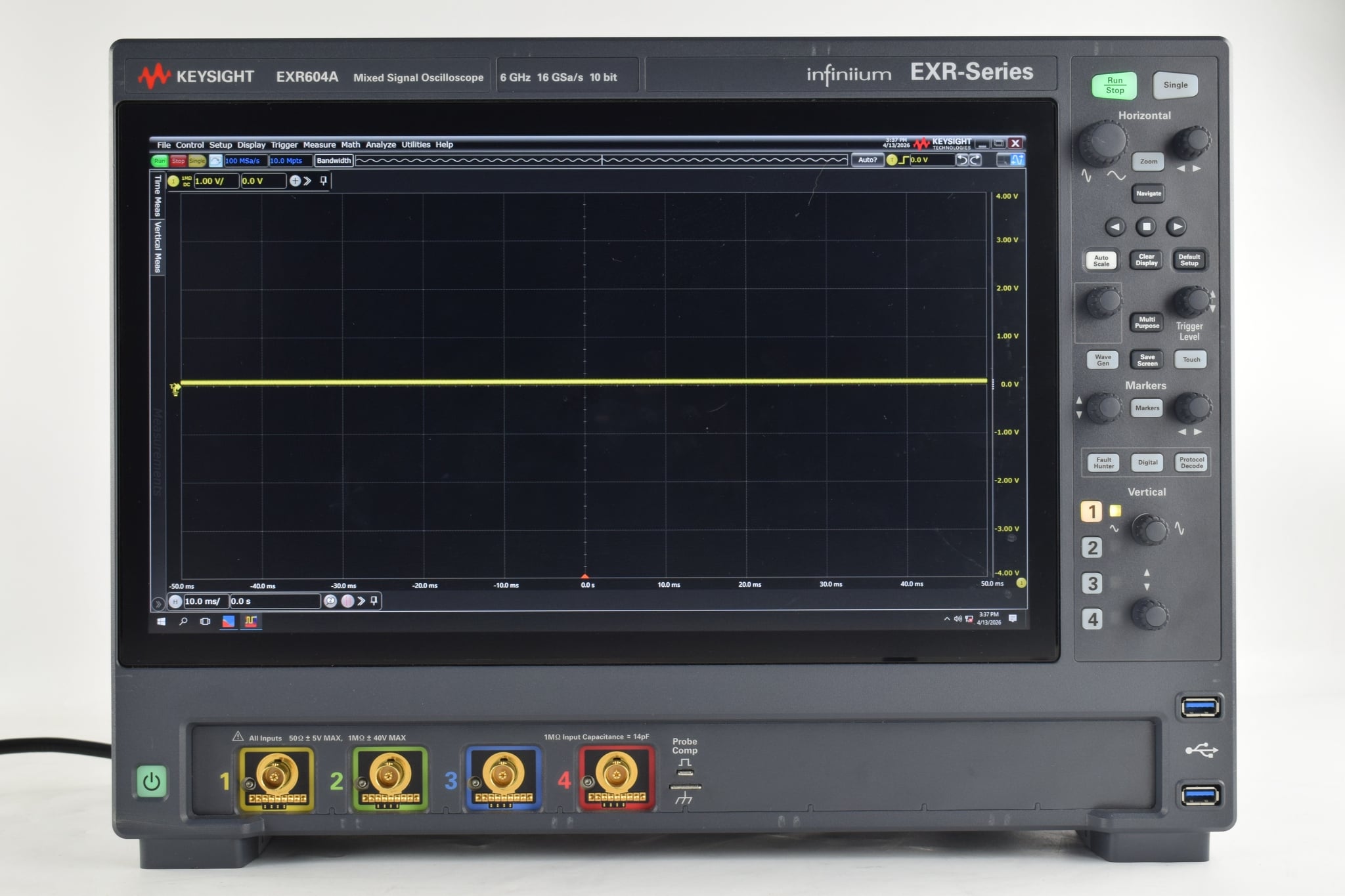 Infiniium EXR-Series Real-Time Oscilloscope / 6 GHz / 16 GSa/s / 4 Channel Keysight Used EXR604A - Actual Instrument - Image 6