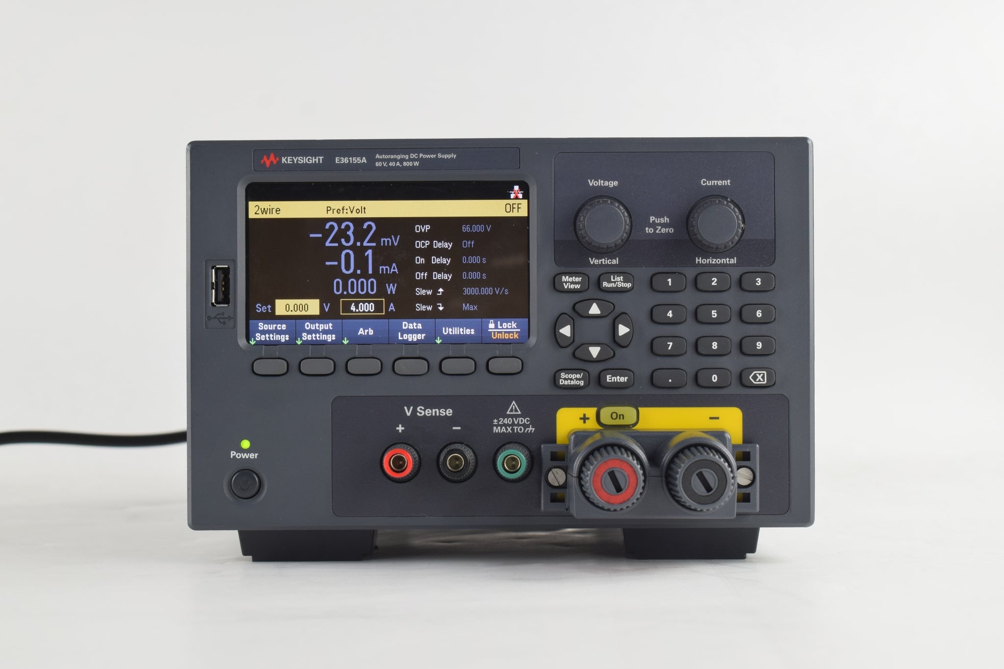 DC power supply, single-output, auto-range: 60V, 40A, 800W: LAN, USB Keysight Used E36155A - Actual Instrument - Image 2