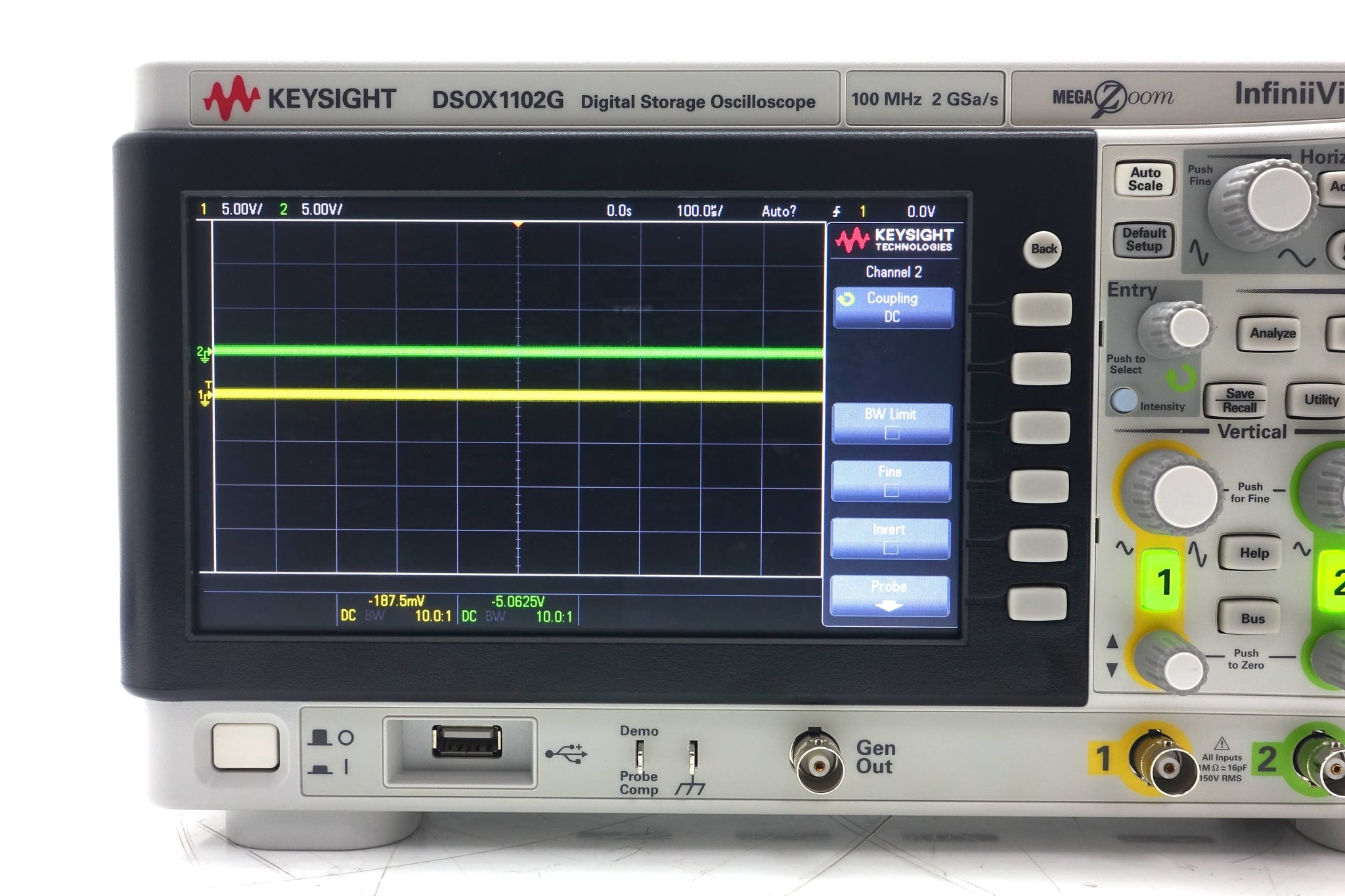 Oscilloscope / 70MHz / 2 Analog Channels Keysight Used DSOX1102G - Actual Instrument - Image 10