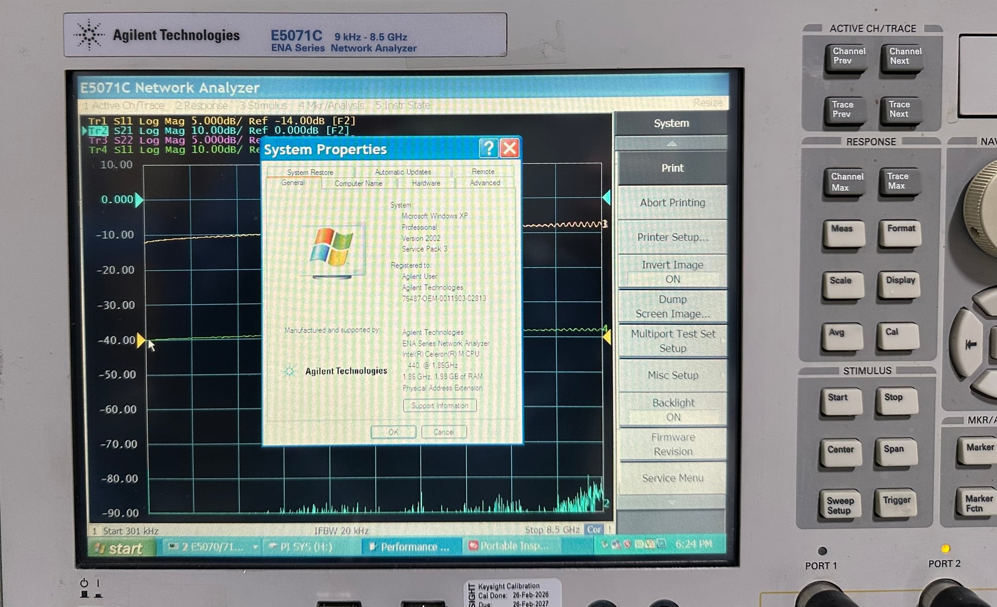 Keysight Used E5071C-480 - Actual Instrument - Image 10