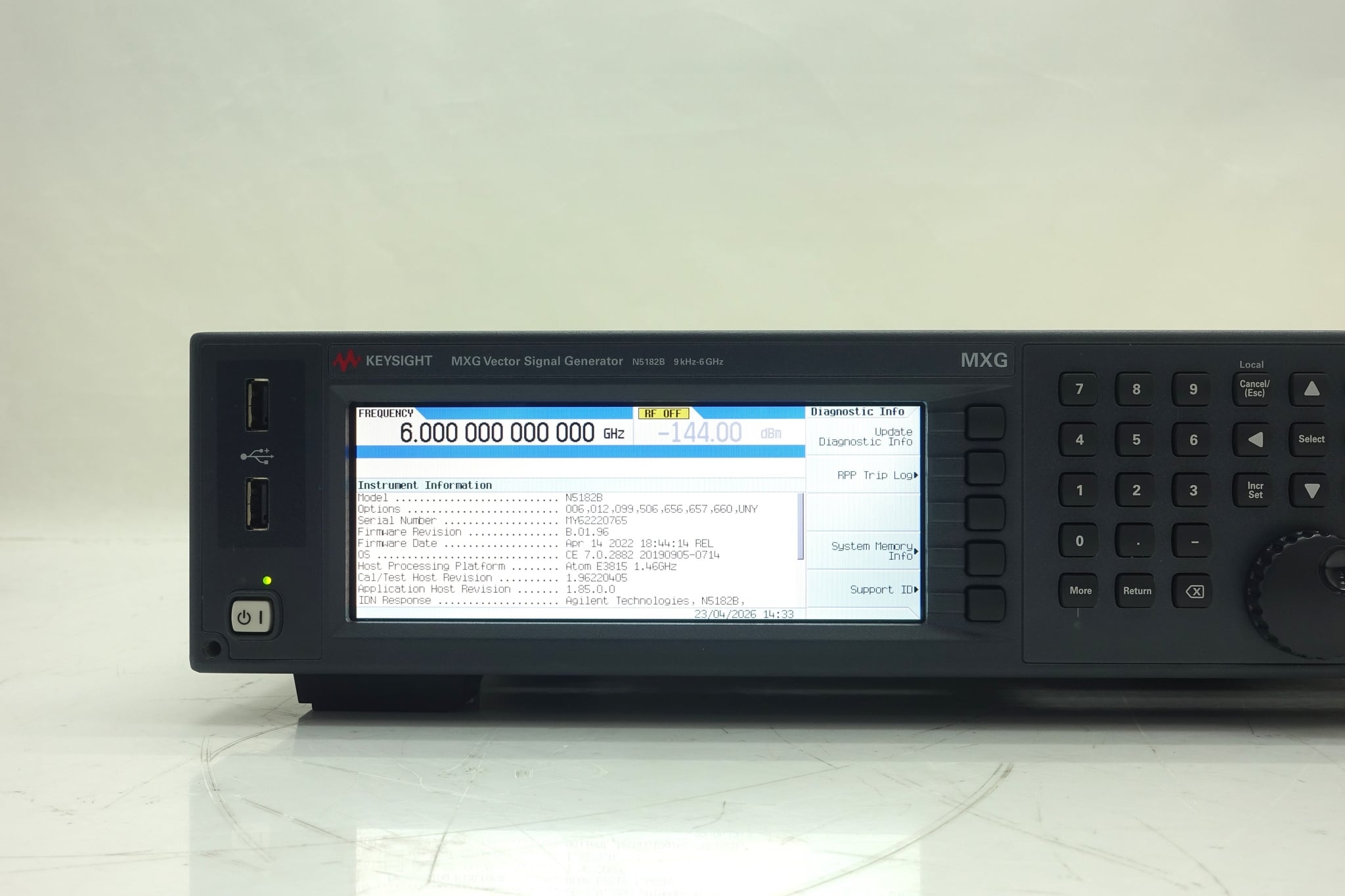 9 kHz to 6 GHz Keysight Used N5182B-506 - Actual Instrument - Image 10