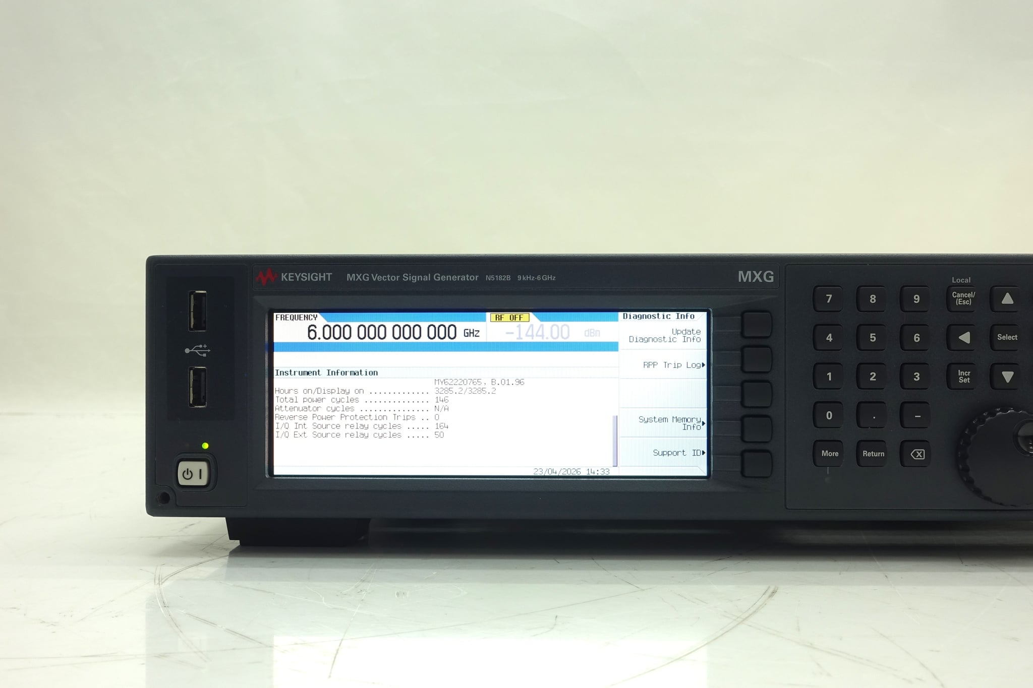 9 kHz to 6 GHz Keysight Used N5182B-506 - Actual Instrument - Image 11
