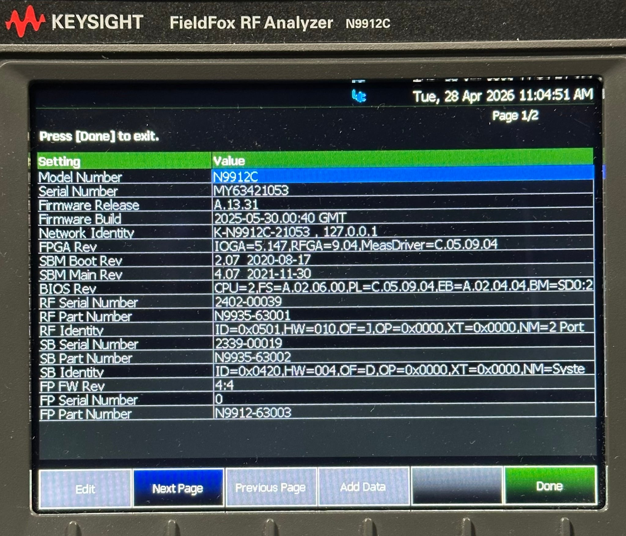 スペクトラムアナライザ - Used Keysight Equipment