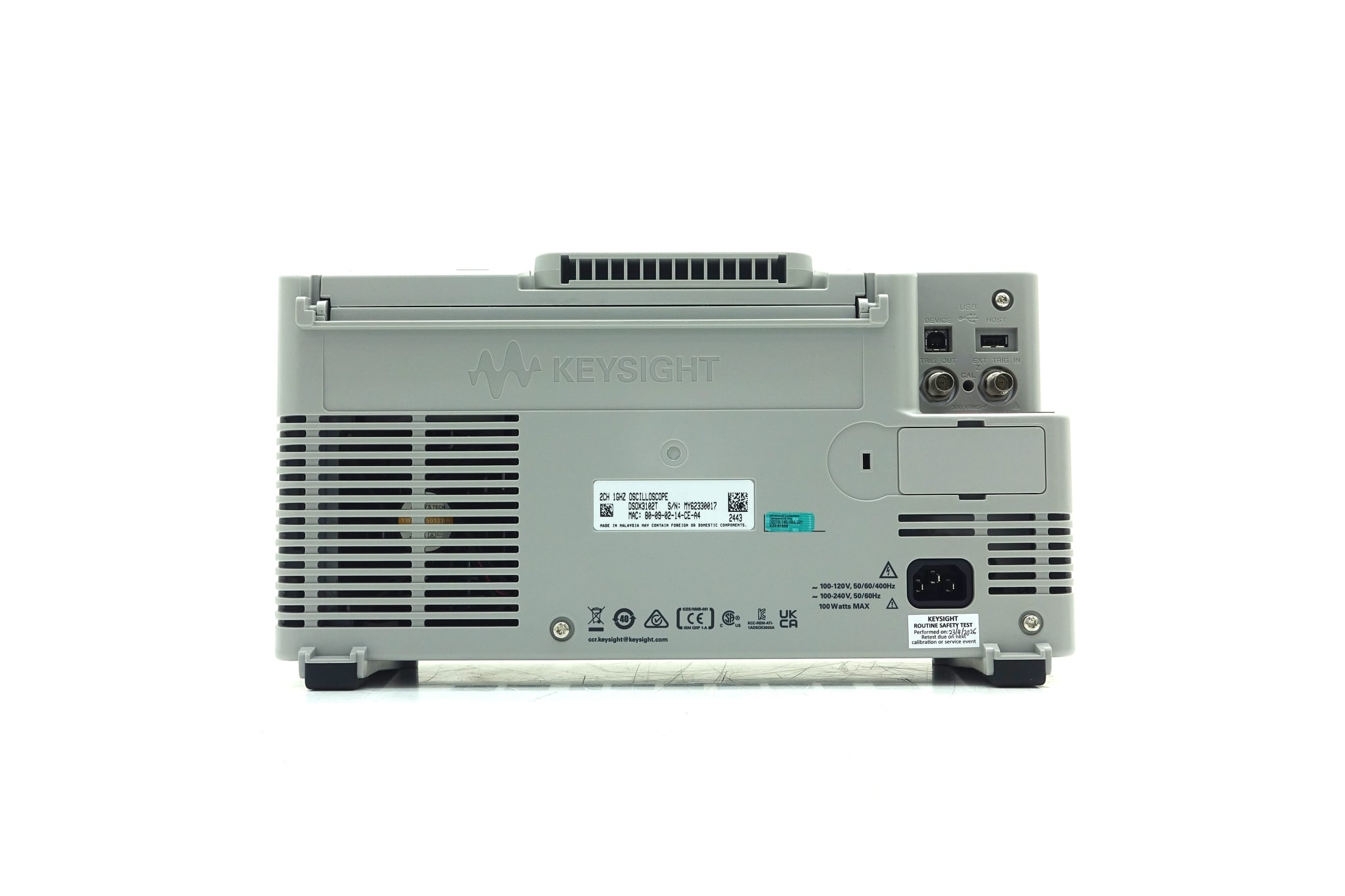 Keysight Used DSOX3102T - Actual Instrument - Image 4