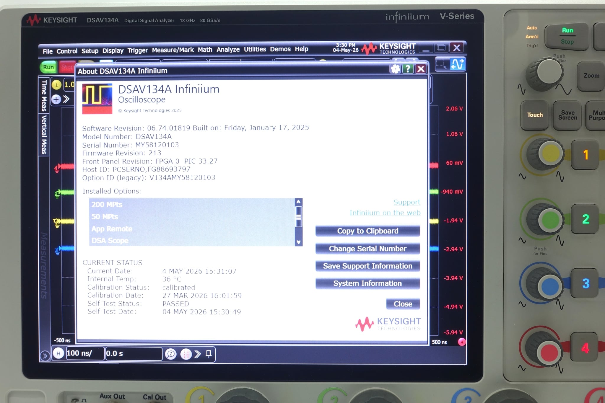 Keysight Used DSAV134A - Actual Instrument - Image 9