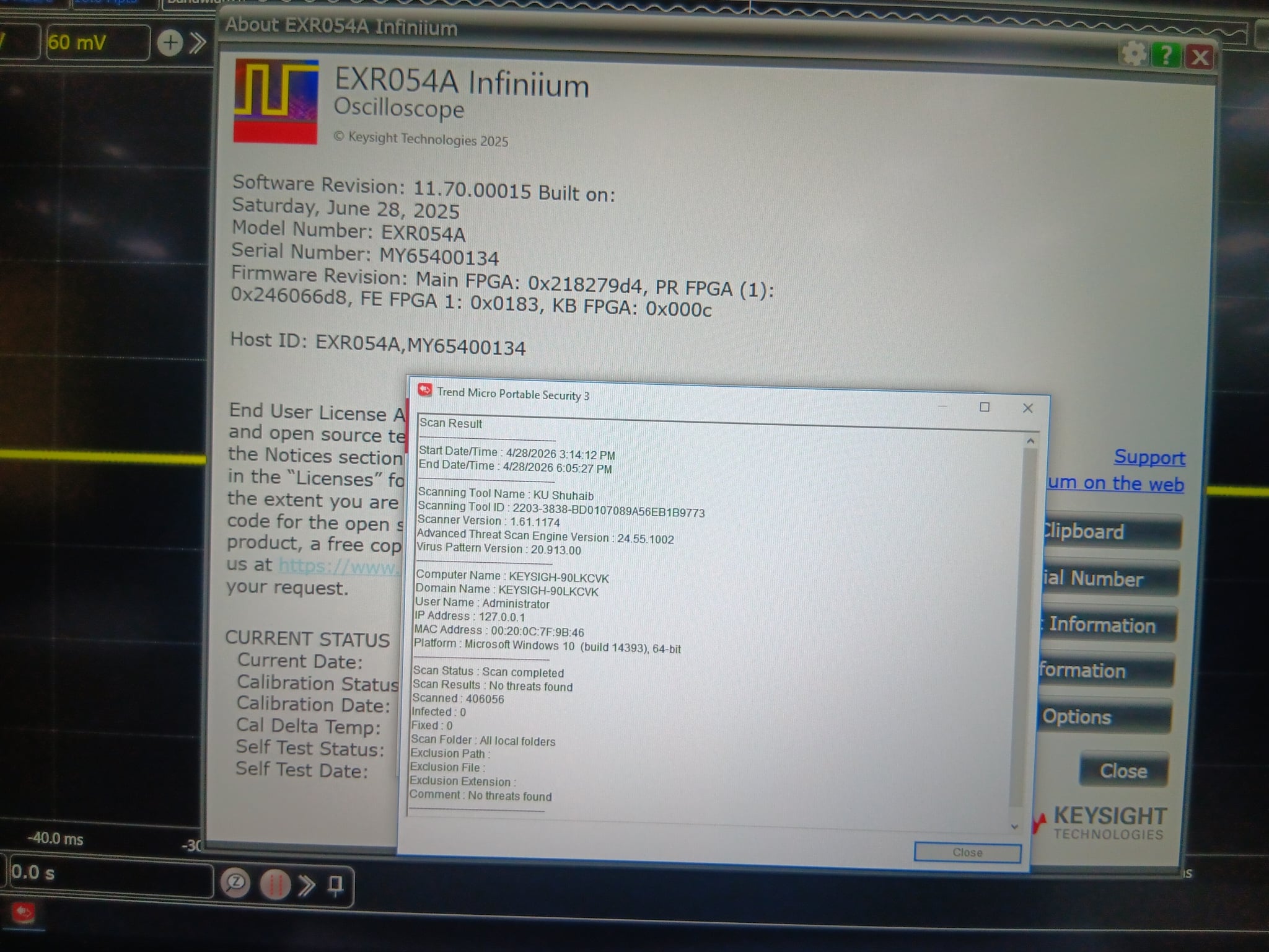 Keysight Used EXR054A - Actual Instrument - Image 15