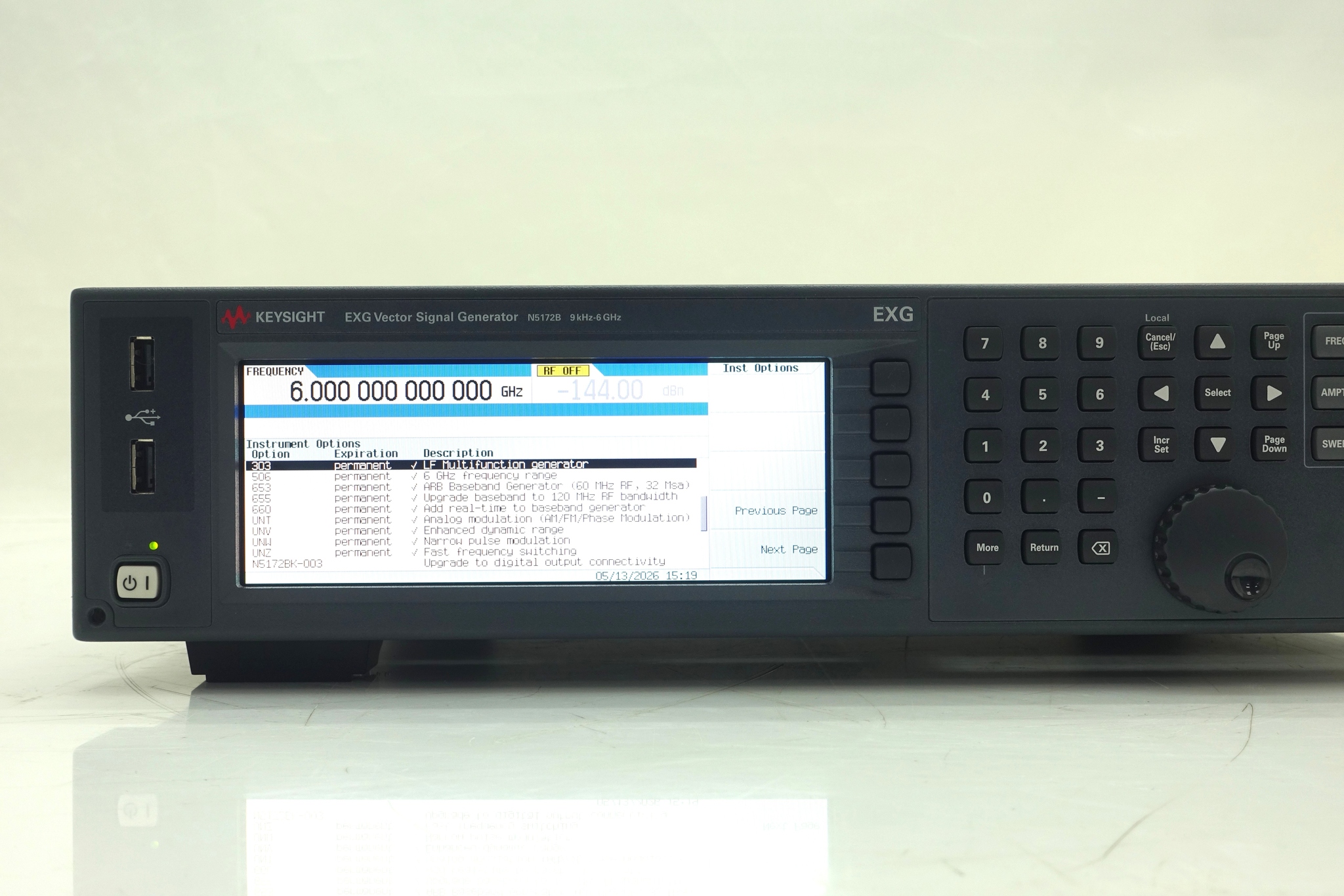 9 kHz to 6 GHz Keysight Used N5172B-506 - Actual Instrument - Image 13