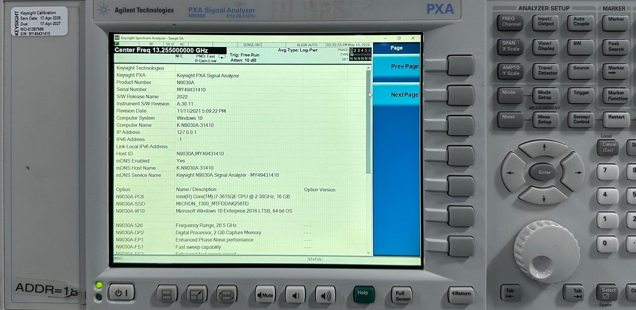saaさま 確認用 スペクトラムアナライザ - Used Keysight Equipment