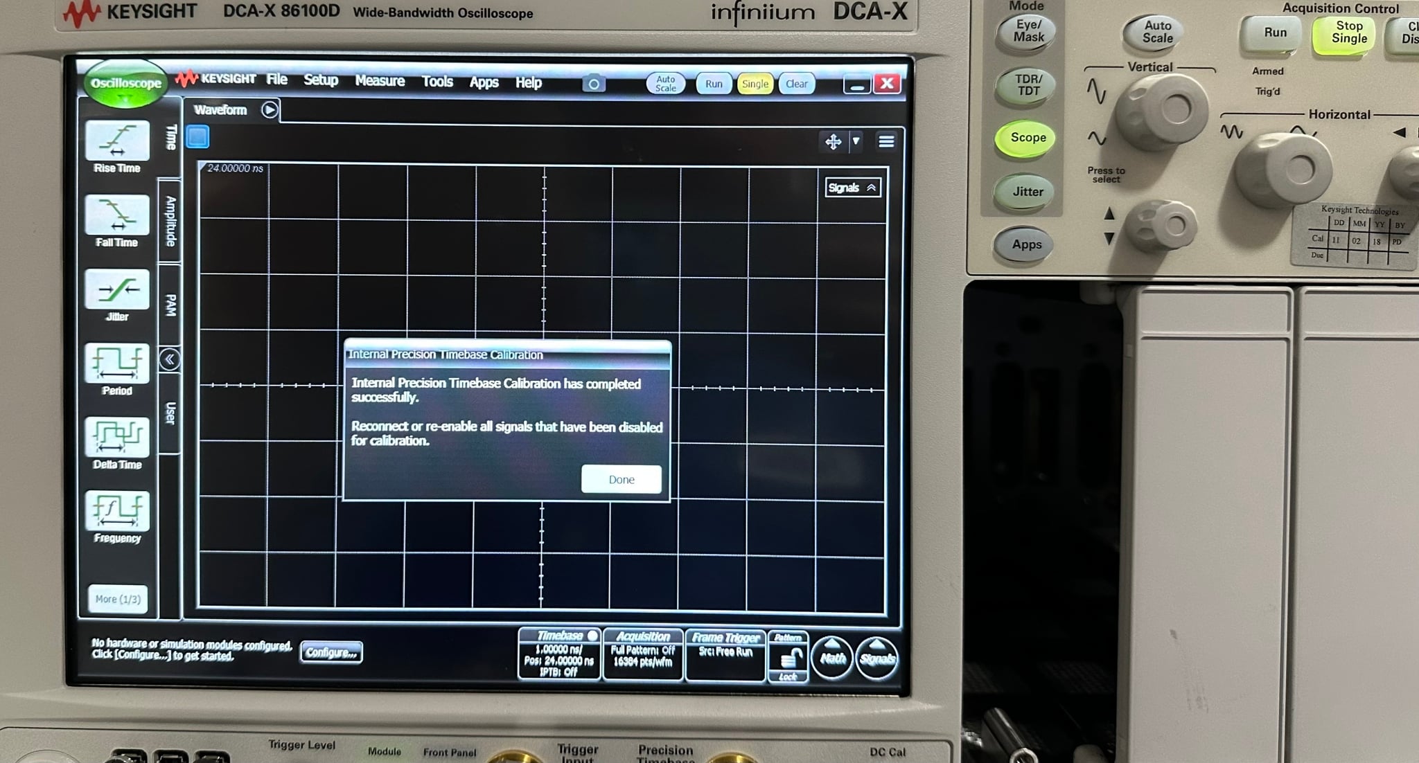 Infiniium DCA-X Wide-Bandwidth Oscilloscope Mainframe Keysight Used 86100D - Actual Instrument - Image 9