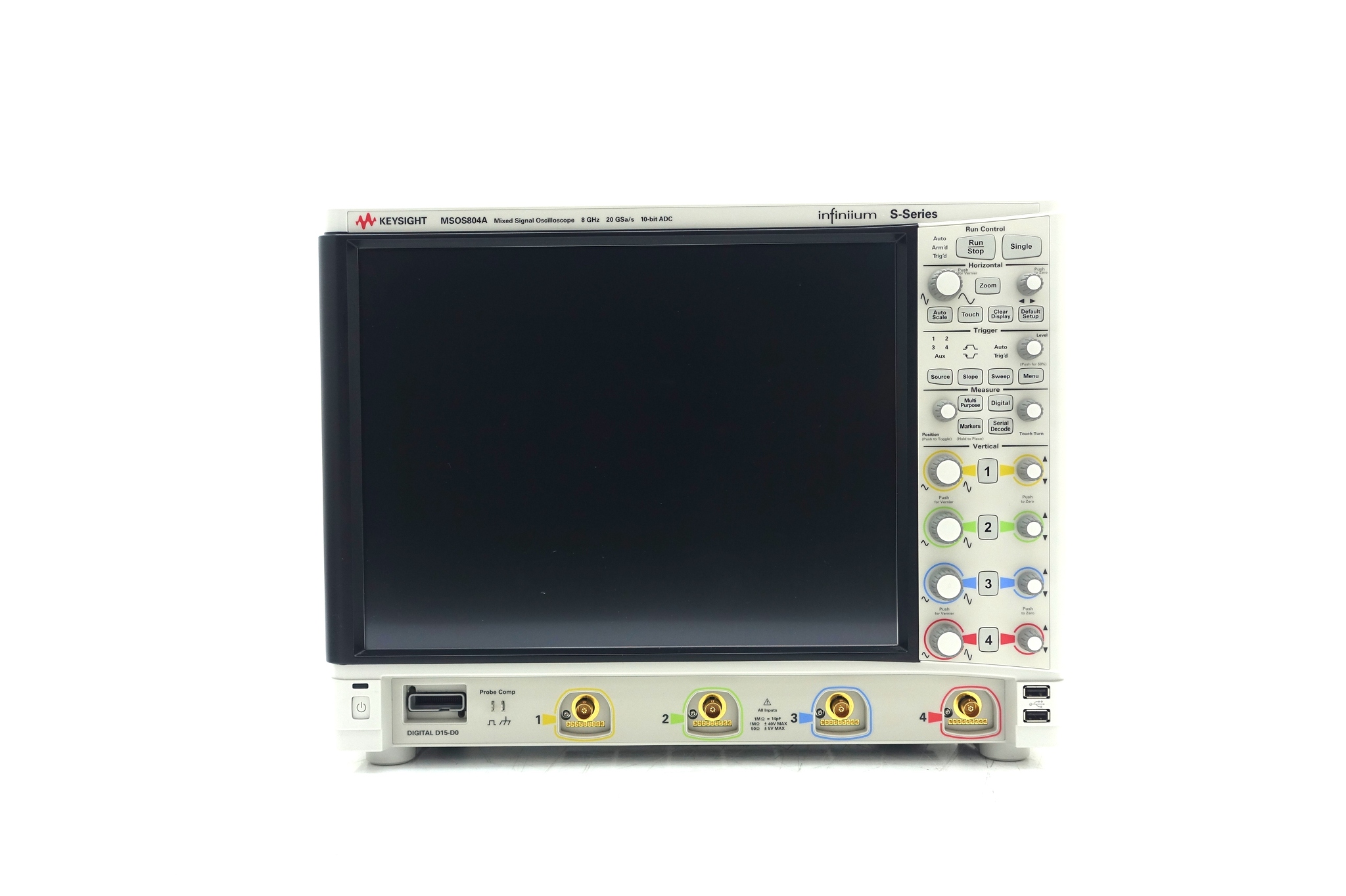 High-Definition Oscilloscope / 8 GHz / 4 Analog Plus 16 Digital Channels Keysight Used MSOS804A - Actual Instrument - Image 1
