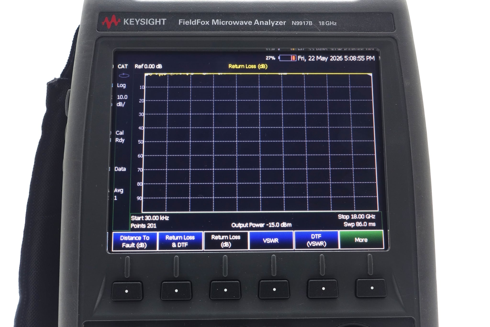 FieldFox Handheld Microwave Analyzer / 30 kHz to 18 GHz Keysight Used N9917B - Actual Instrument - Image 13