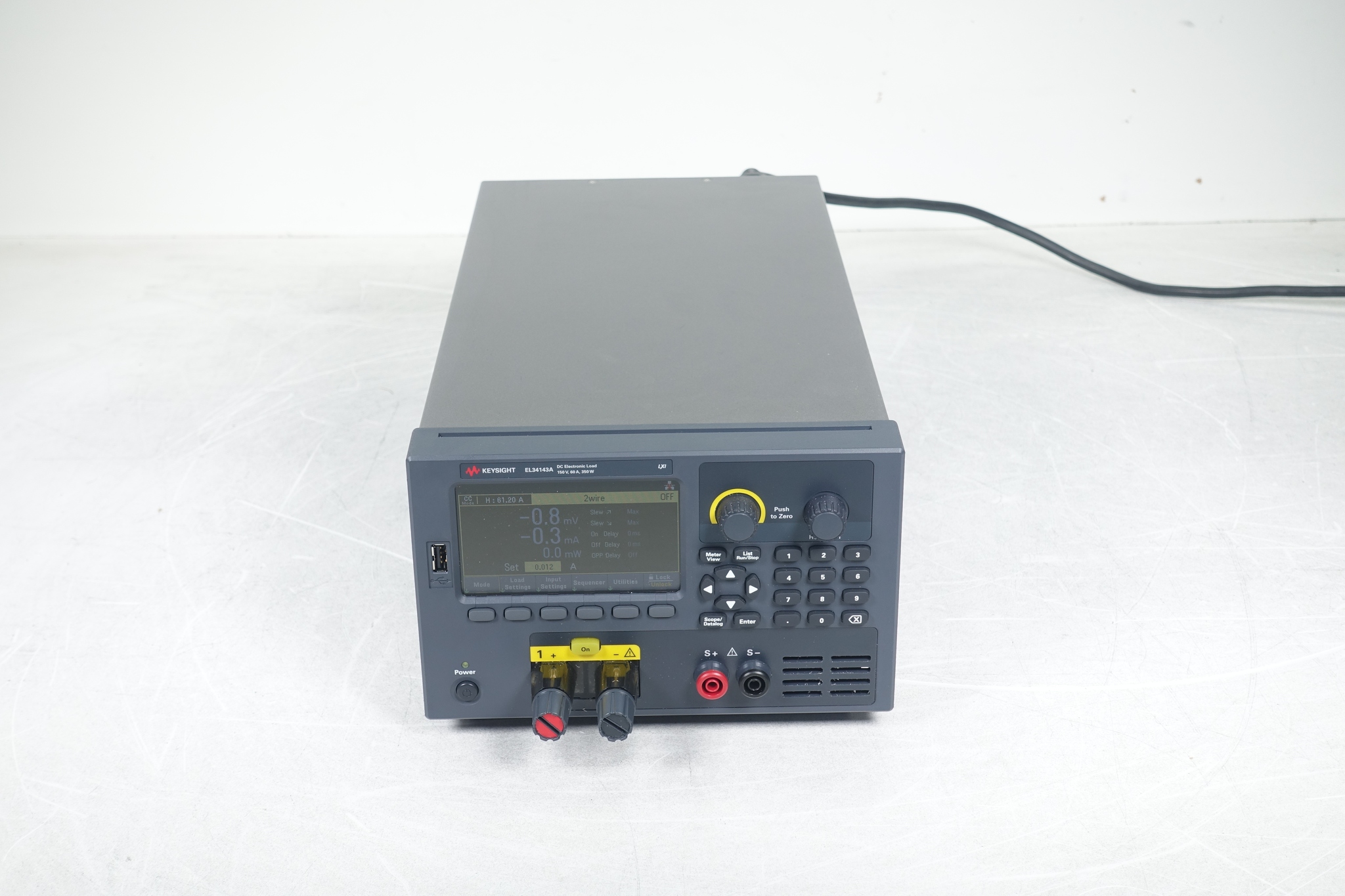 Bench Electronic Load / Single-input / 150V / 60A / 350W / LAN / USB Keysight Used EL34143A - Actual Instrument - Image 1