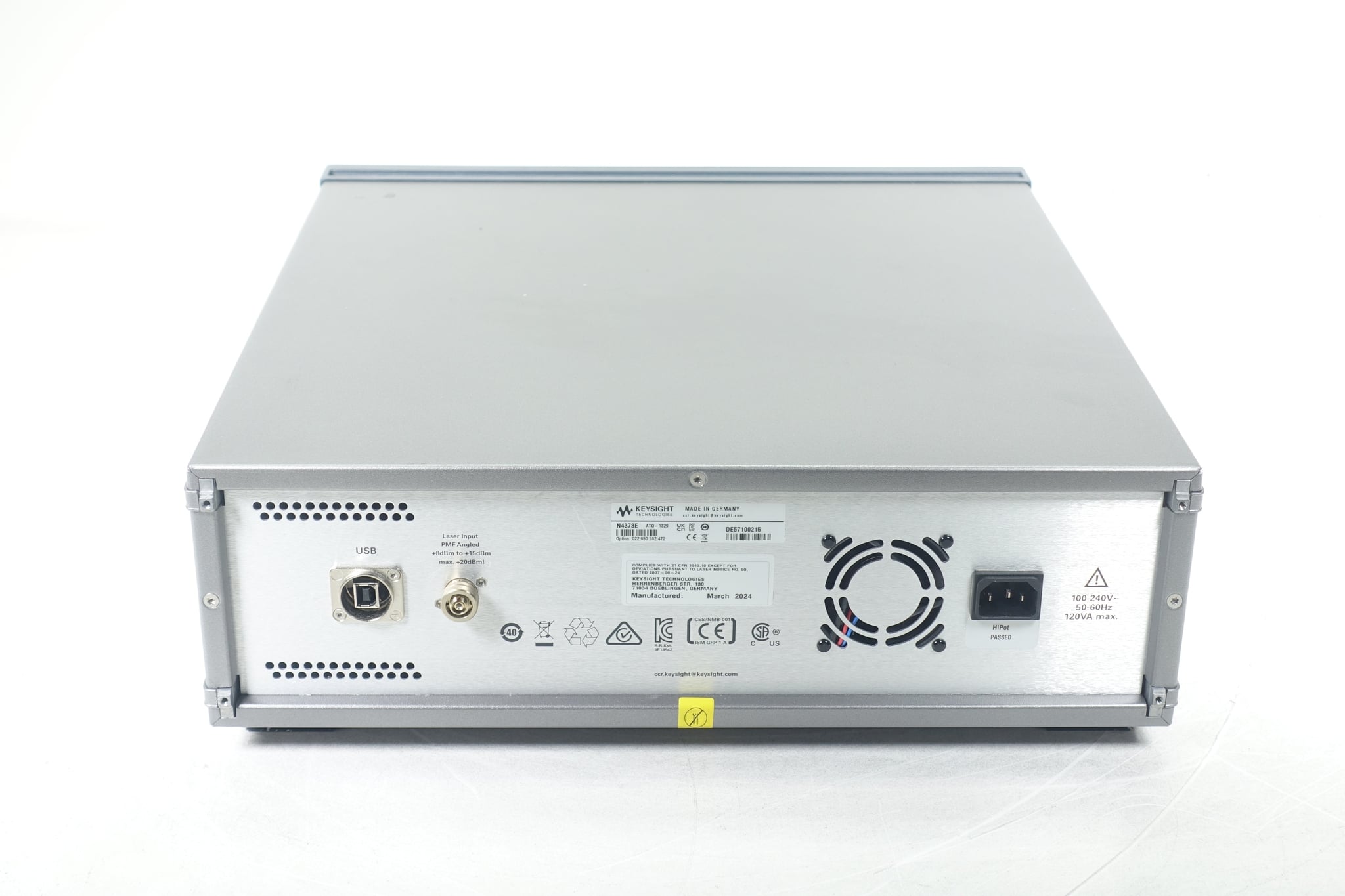 Lightwave Component Analyzer - Single Mode Keysight Used N4373E - Actual Instrument - Image 10