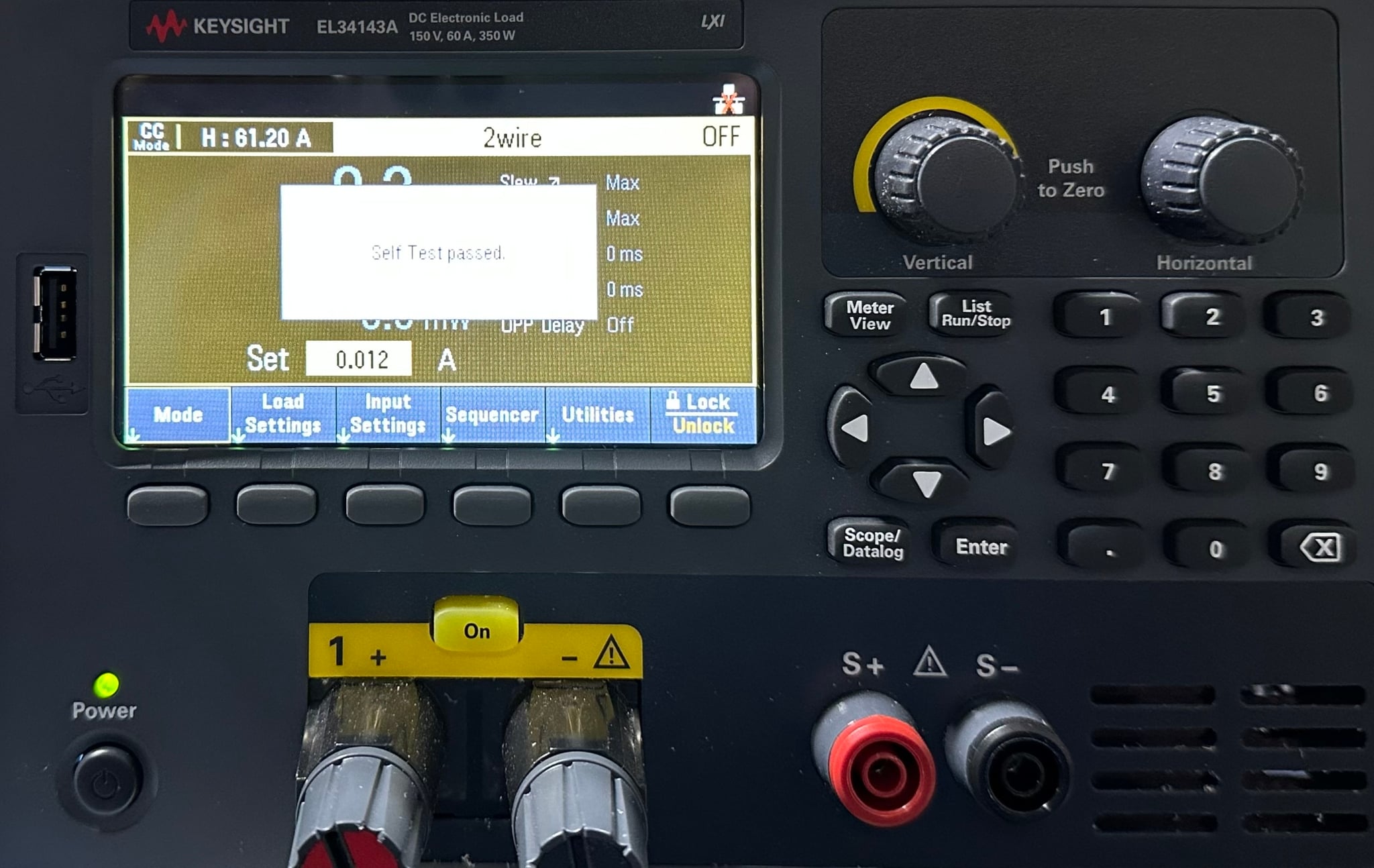 Bench Electronic Load / Single-input / 150V / 60A / 350W / LAN / USB Keysight Used EL34143A - Actual Instrument - Image 9