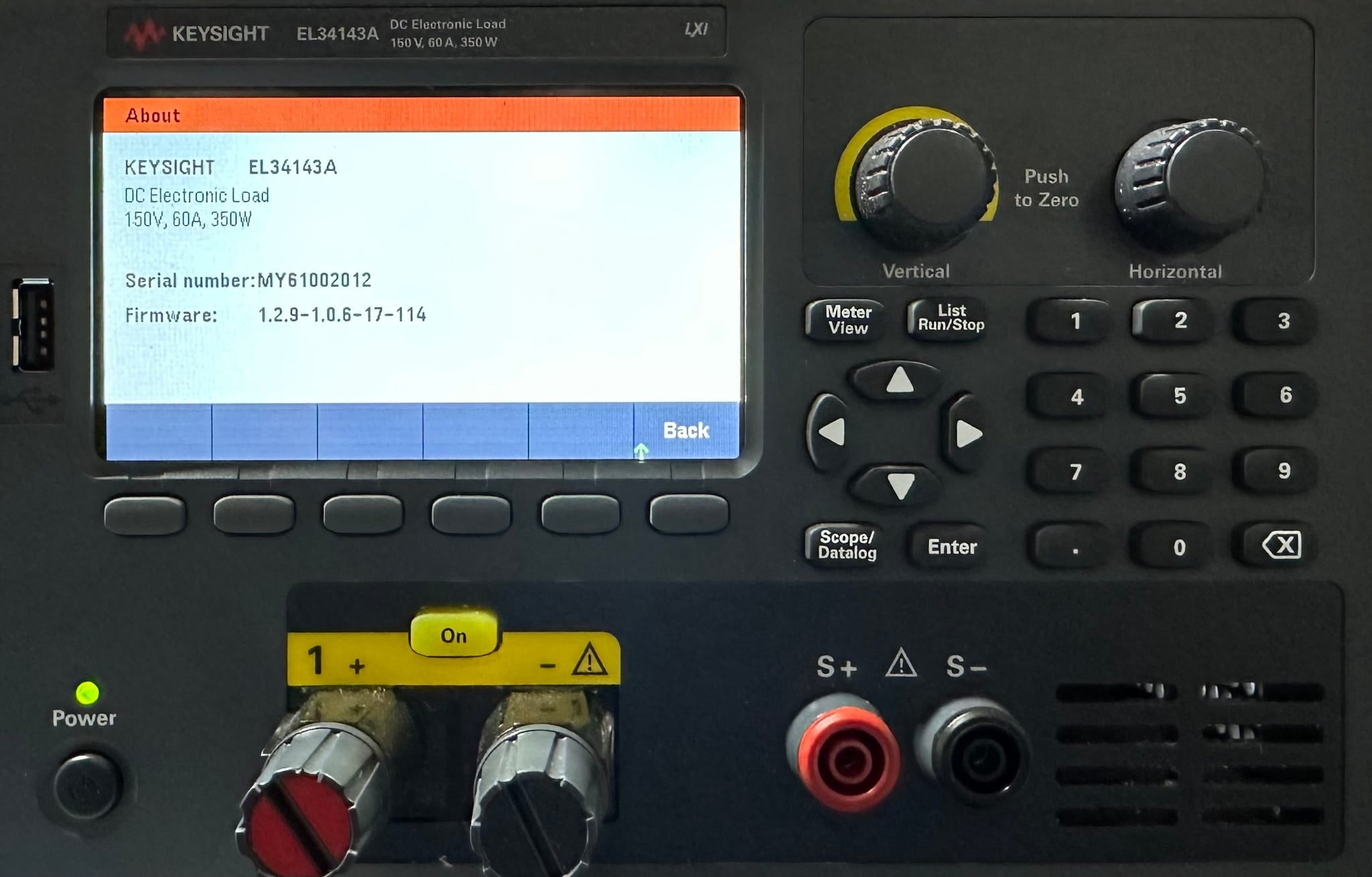 Bench Electronic Load / Single-input / 150V / 60A / 350W / LAN / USB Keysight Used EL34143A - Actual Instrument - Image 11
