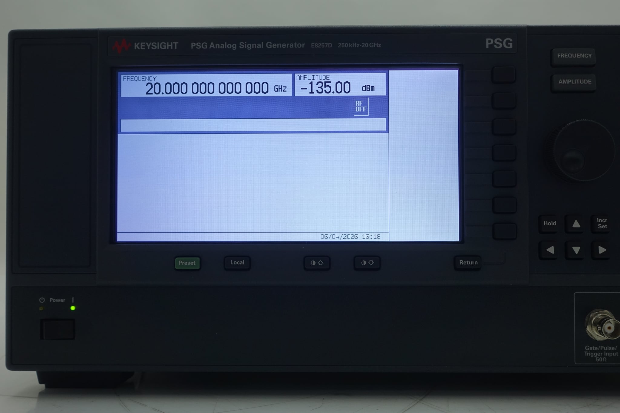 250 kHz to 20 GHz Keysight Used E8257D-520 - Actual Instrument - Image 10