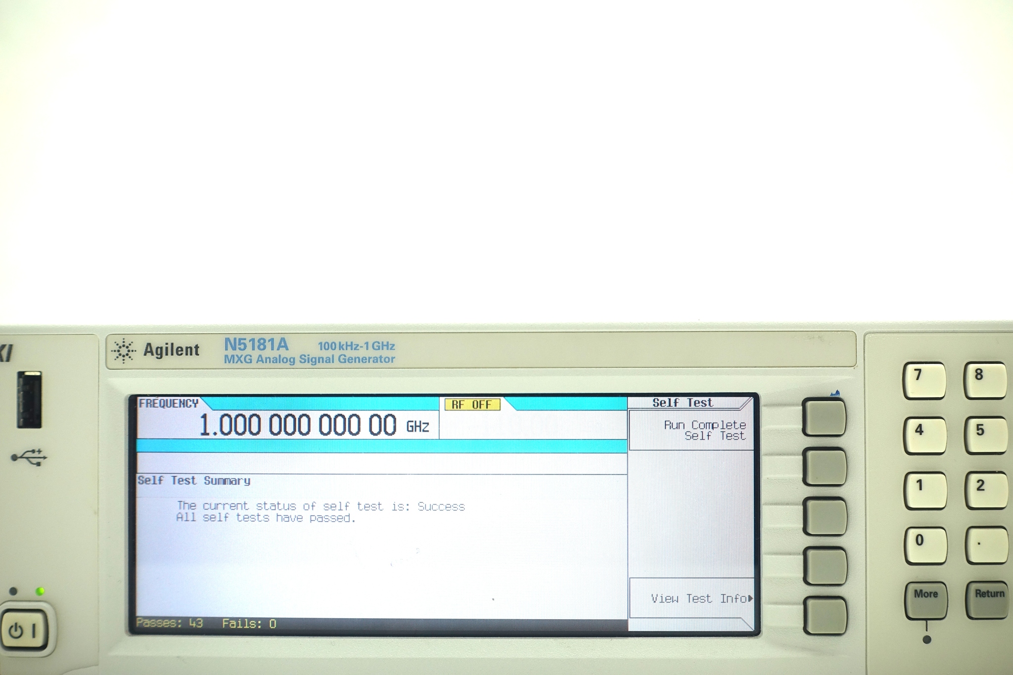 100 kHz to 1 GHz Keysight Used N5181A-501 - Actual Instrument - Image 12